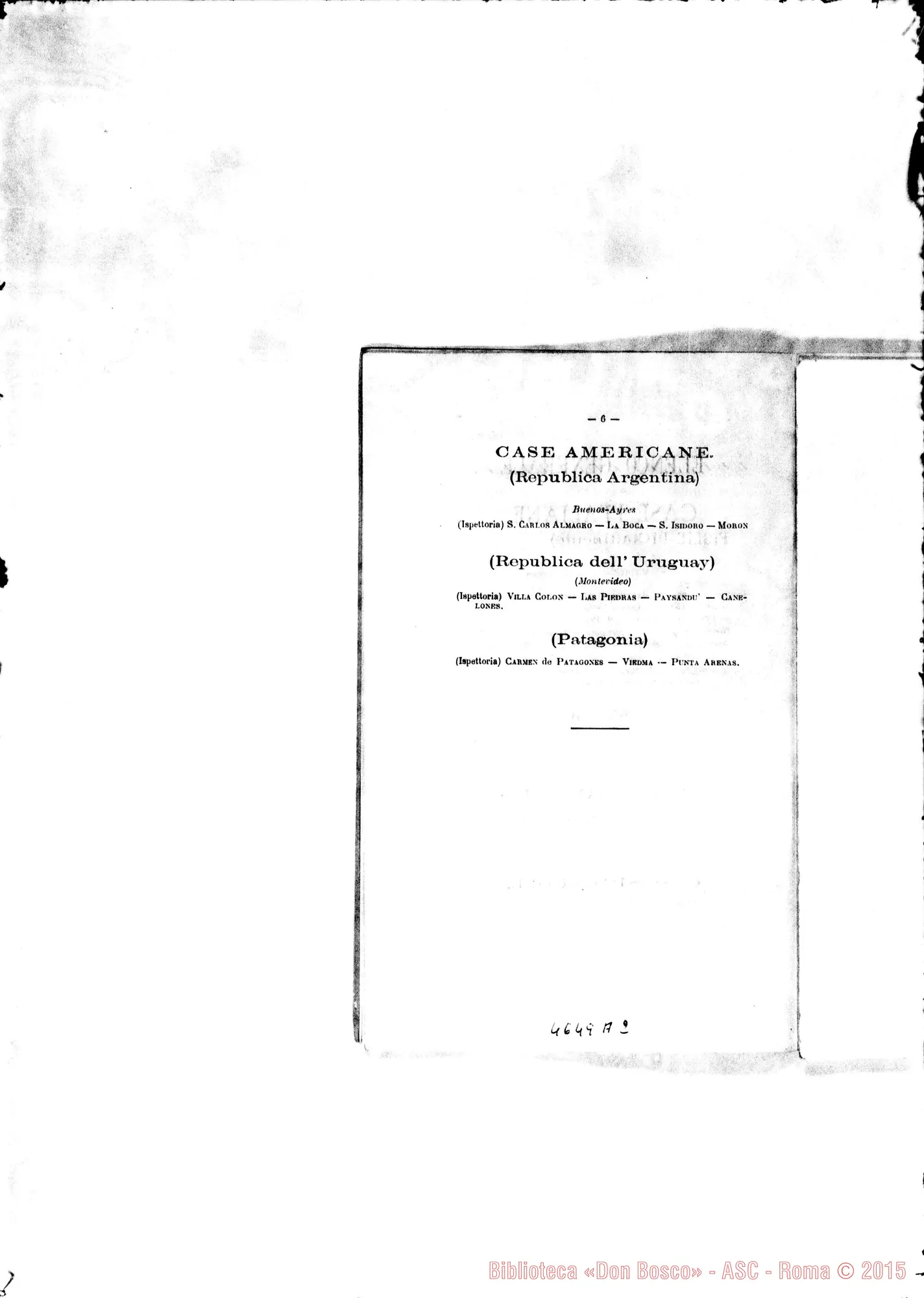 Fotogramma A 2 — 1889 Europa - Appaiono: Novara, Catania (due)