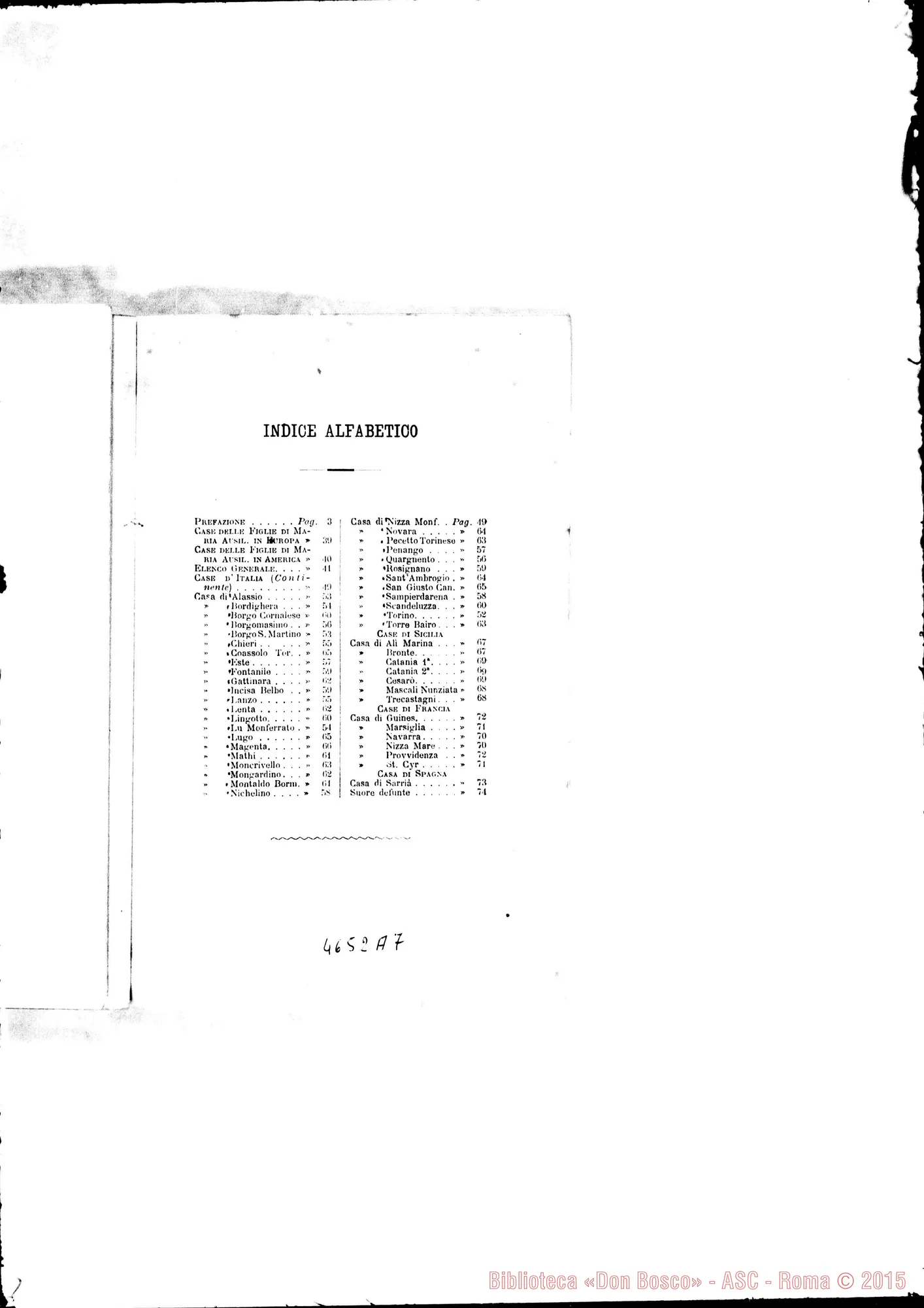 Fotogramma A 7 — 1891 Europa - Appaiono: S. Giusto Canavese, Magenta, Alì Marina - Spariscono: Bairo Canavese