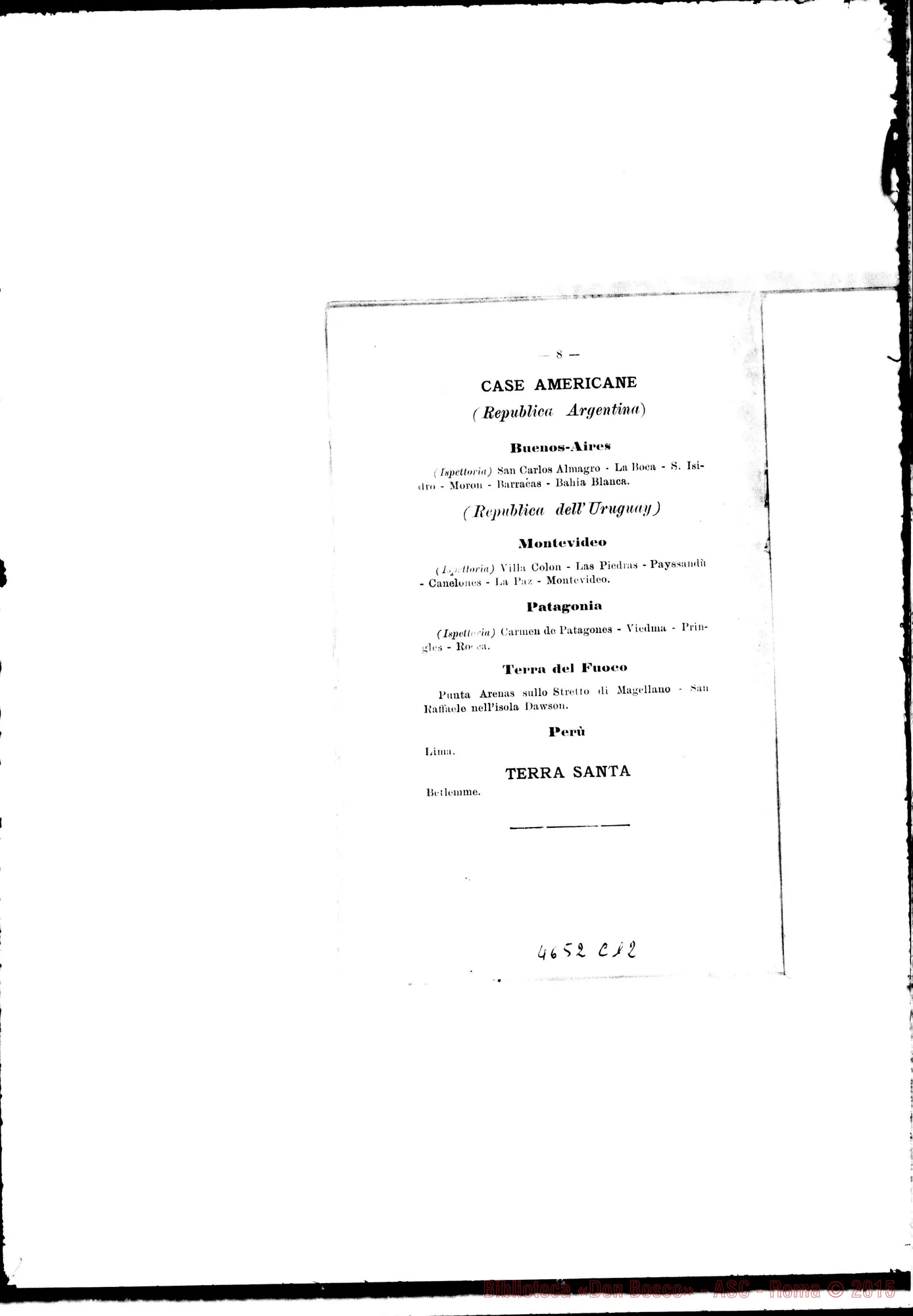 Fotogramma C 12 — 1892 Europa - Appaiono: Cannobbio, Castano, Oreno, Cannara d’Assisi, Pontestura, Parma, Roma, Lille (Fr.), Liegi (Belgio), Betlemme (Palestina)