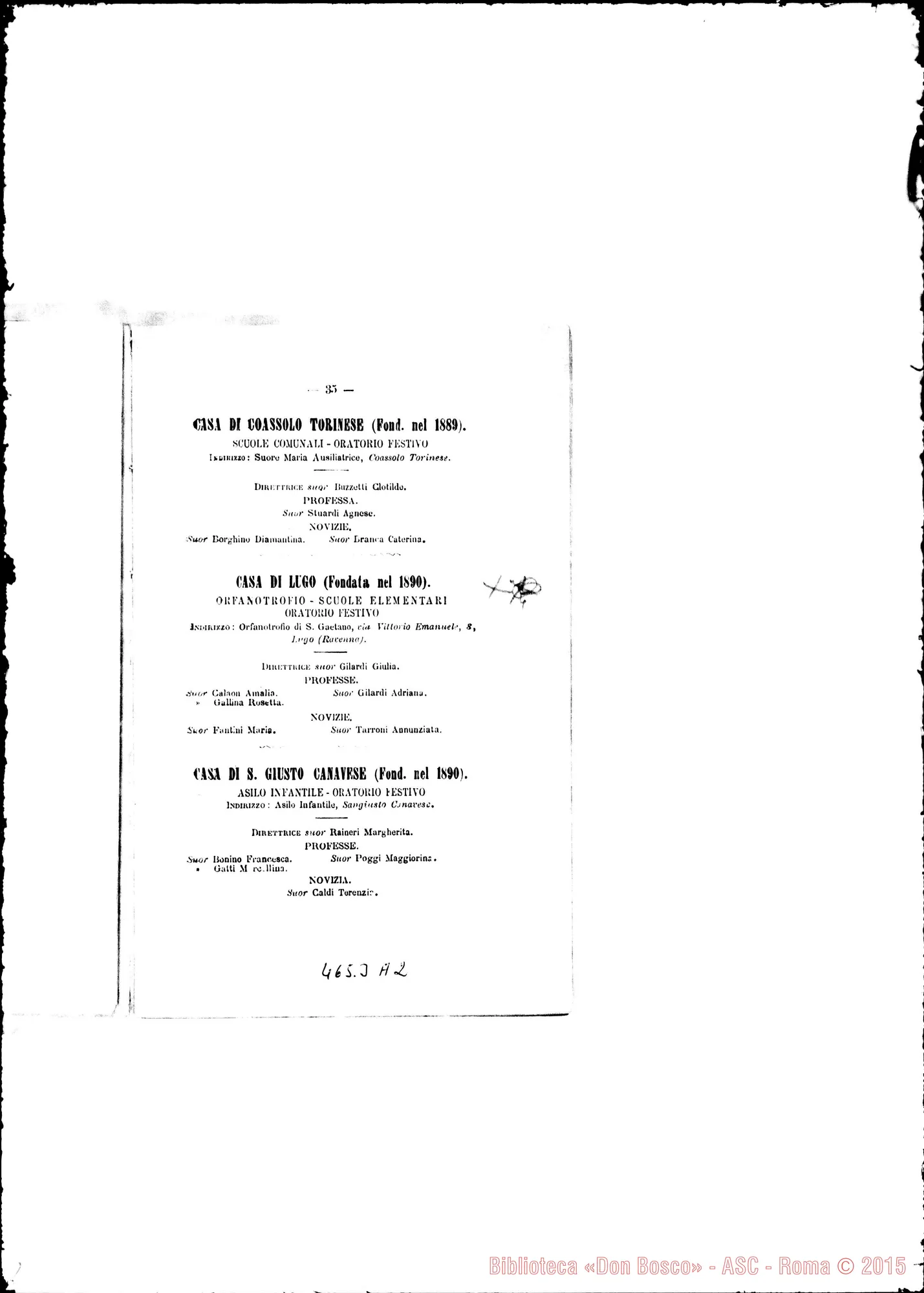 Fotogramma A 2 — 1892 Europa - Appaiono: Cannobbio, Castano, Oreno, Cannara d’Assisi, Pontestura, Parma, Roma, Lille (Fr.), Liegi (Belgio), Betlemme (Palestina)