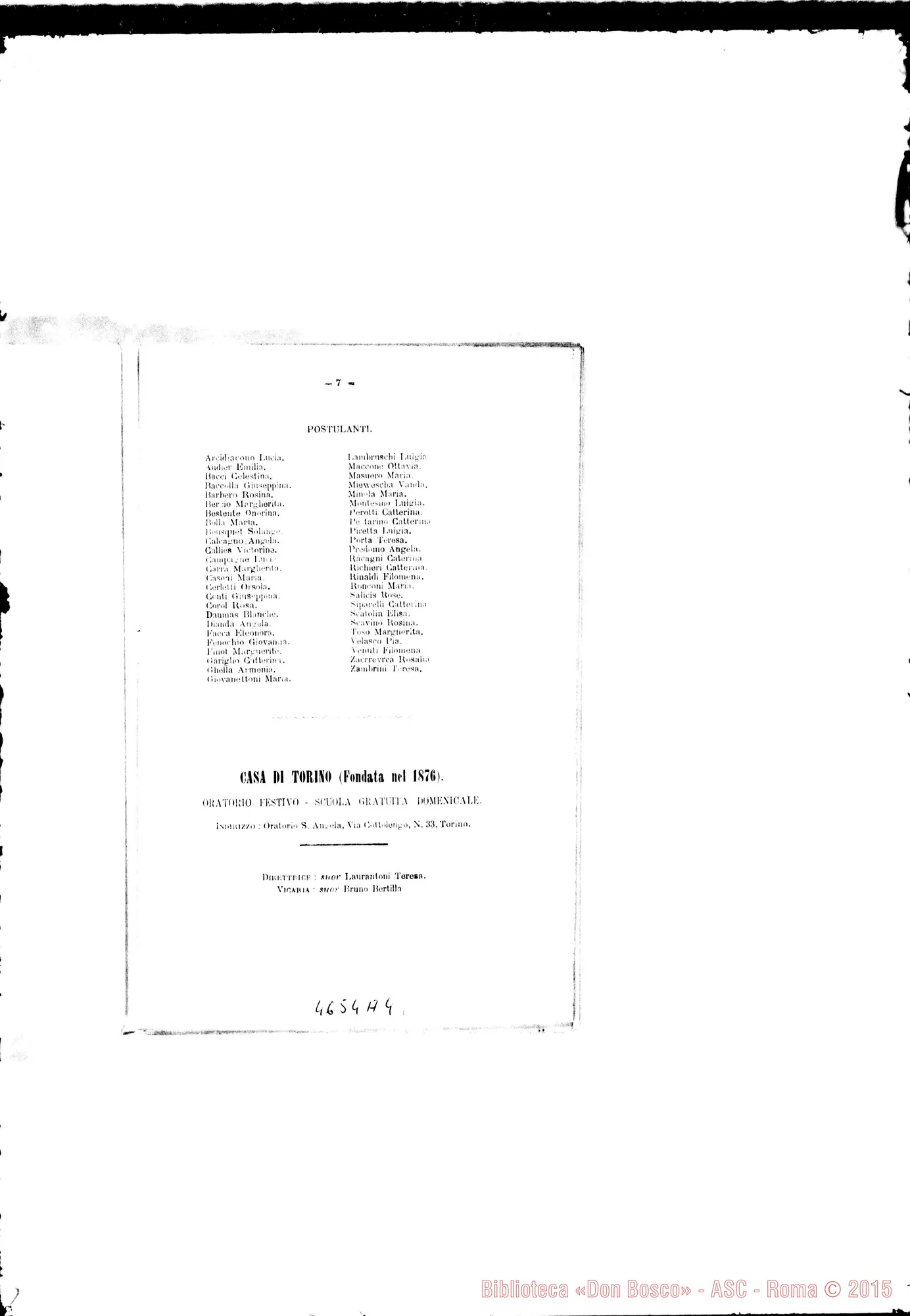 Fotogramma A 4 — 1893 Europa - Appaiono: Trino, Riva di Chieri, Catania (terza), Beitgemal (Palestina) - Spariscono: Coassolo Torinese