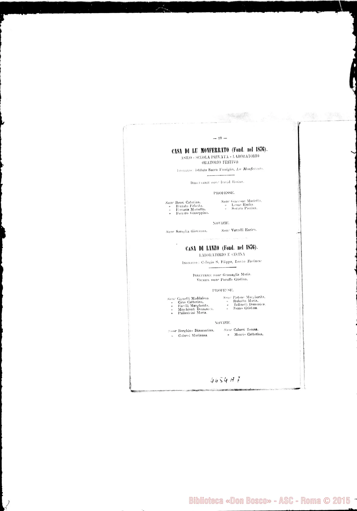 Fotogramma A 7 — 1893 Europa - Appaiono: Trino, Riva di Chieri, Catania (terza), Beitgemal (Palestina) - Spariscono: Coassolo Torinese