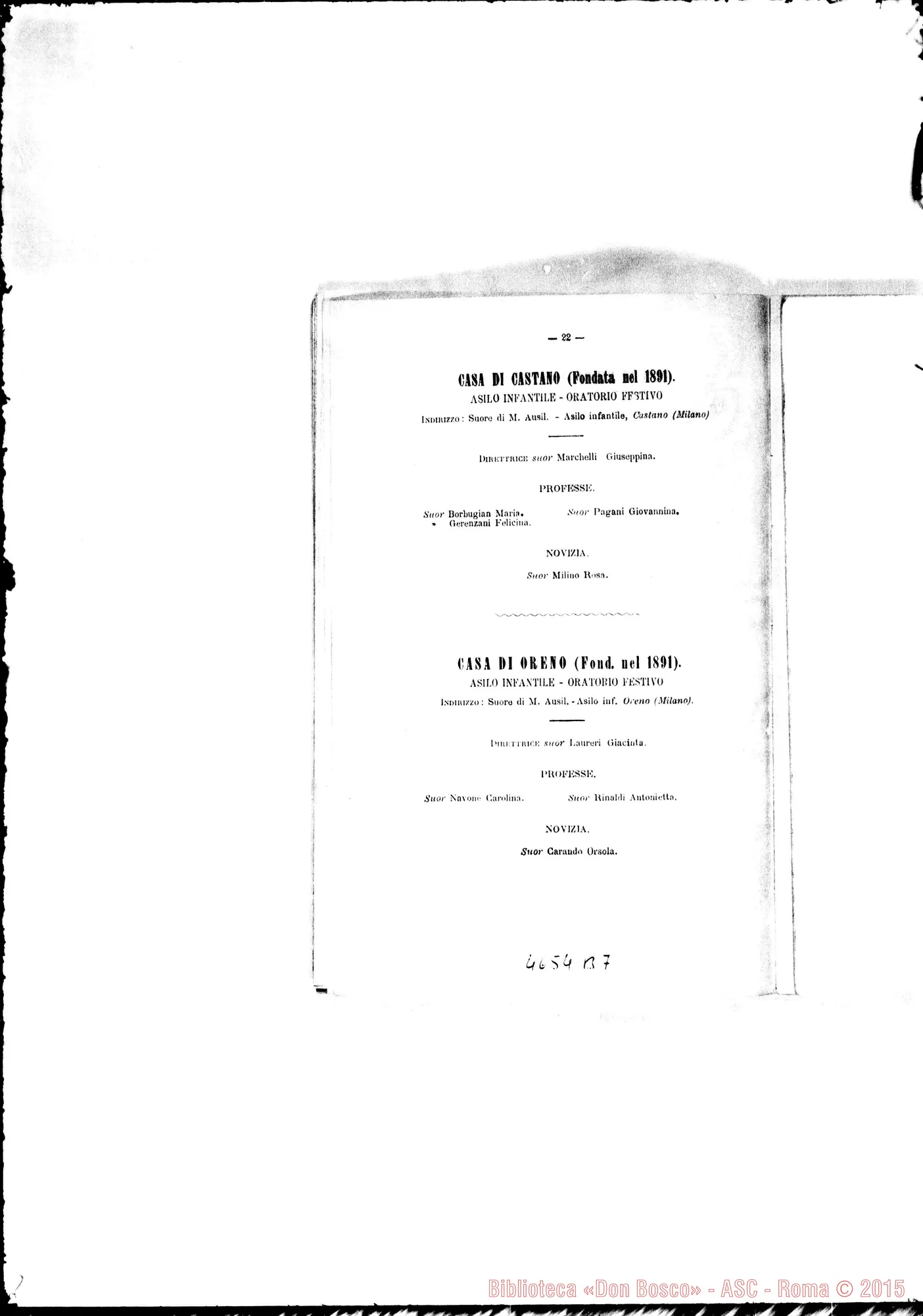 Fotogramma B 7 — 1893 Europa - Appaiono: Trino, Riva di Chieri, Catania (terza), Beitgemal (Palestina) - Spariscono: Coassolo Torinese