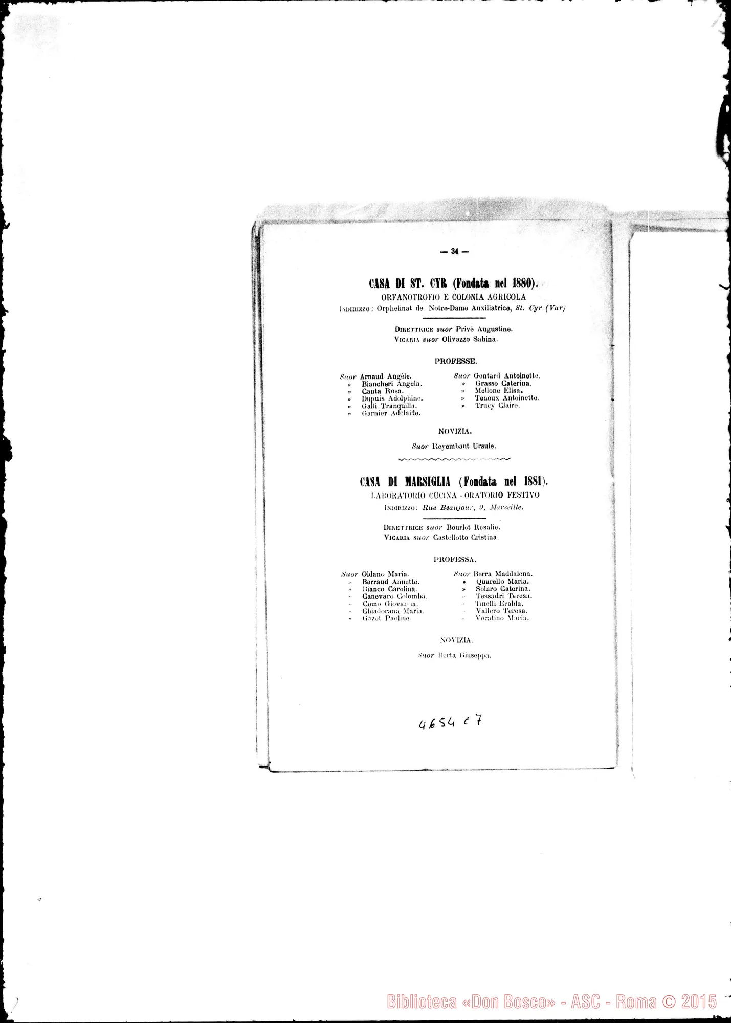 Fotogramma C 7 — 1893 Europa - Appaiono: Trino, Riva di Chieri, Catania (terza), Beitgemal (Palestina) - Spariscono: Coassolo Torinese