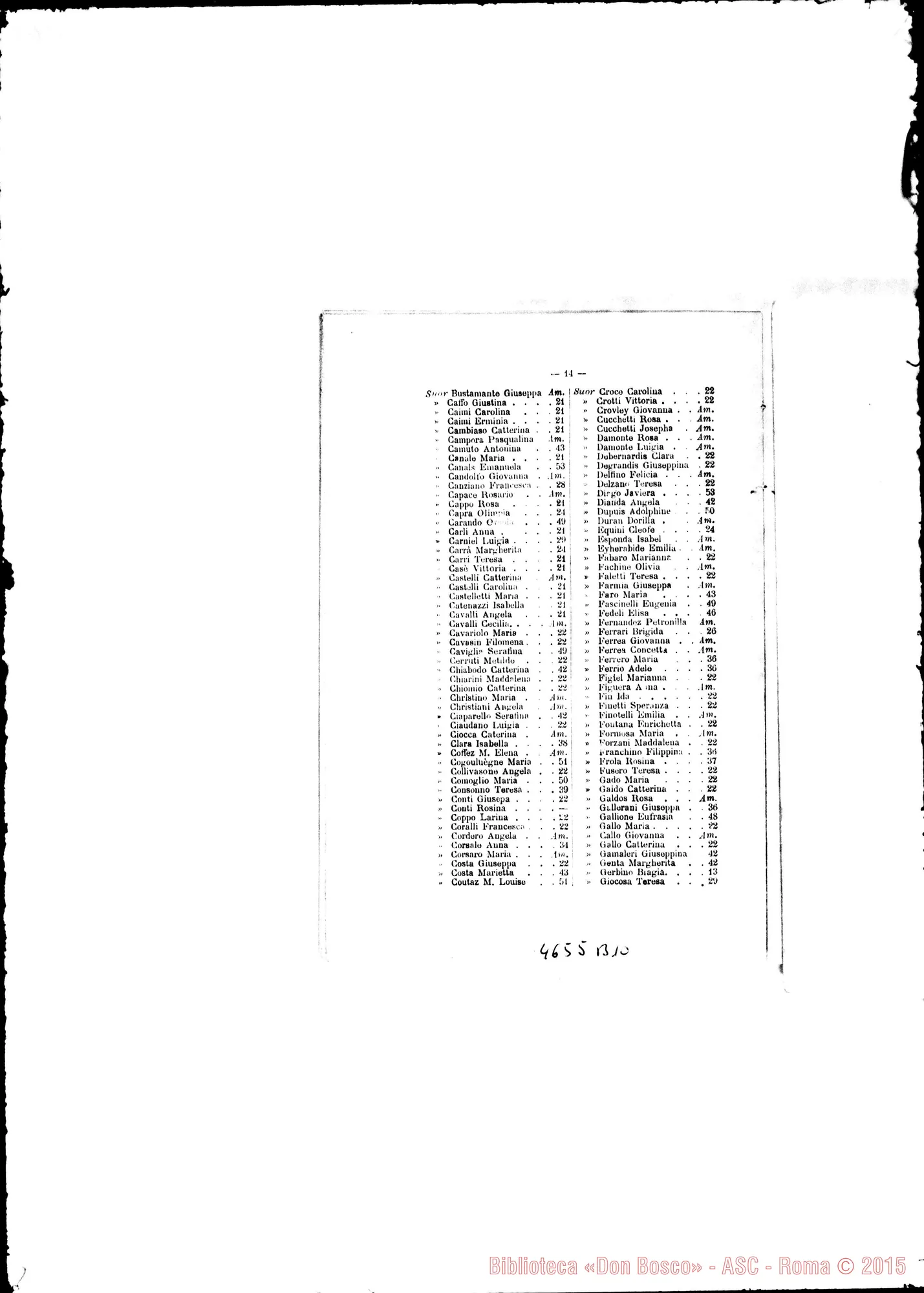 Fotogramma B 10 — 1894 Europa - Appaiono: Casale Monferrato. Castellanza, Giaveno, Varazze, Bronte-Osp., Marsala, Vaiverde (Spagna), Orano (Africa) - Spariscono: Oreno