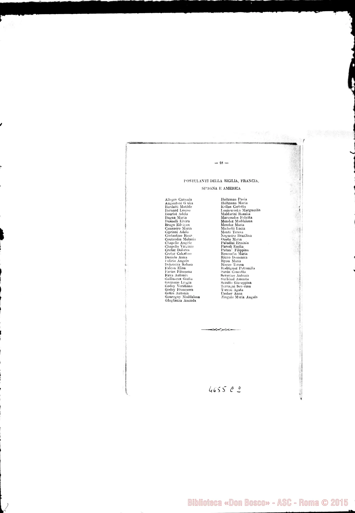 Fotogramma C 2 — 1894 Europa - Appaiono: Casale Monferrato. Castellanza, Giaveno, Varazze, Bronte-Osp., Marsala, Vaiverde (Spagna), Orano (Africa) - Spariscono: Oreno
