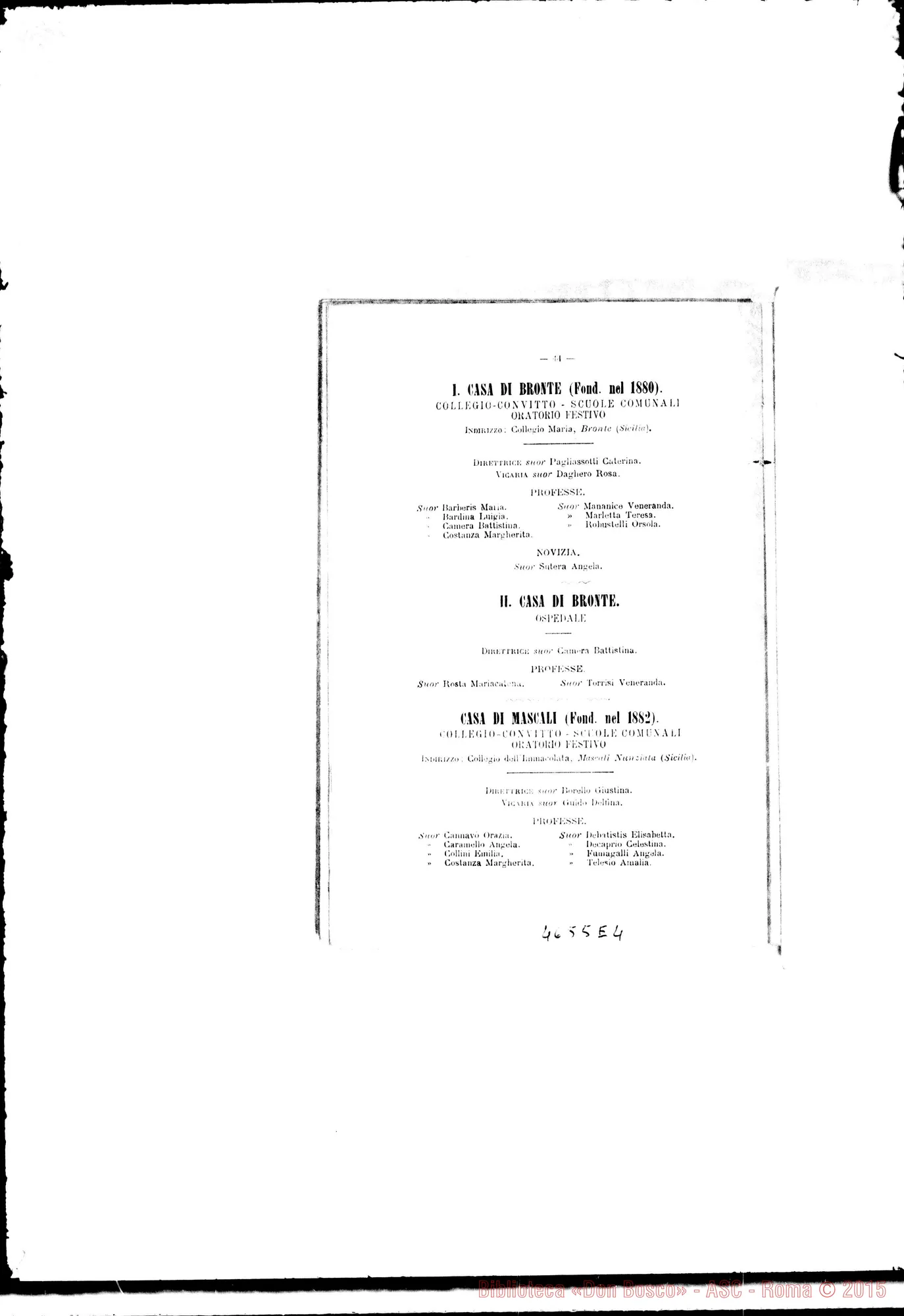 Fotogramma E 4 — 1894 Europa - Appaiono: Casale Monferrato. Castellanza, Giaveno, Varazze, Bronte-Osp., Marsala, Vaiverde (Spagna), Orano (Africa) - Spariscono: Oreno