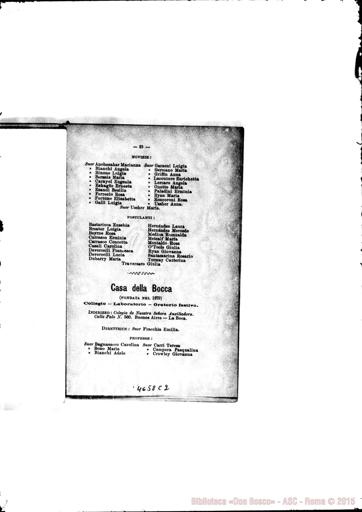 Fotogramma C 2 — America - Appaiono: Mendoza (Arg.), Ararás (Brasile), Cuyabà (Brasile), S.ta Teresa (Brasile)