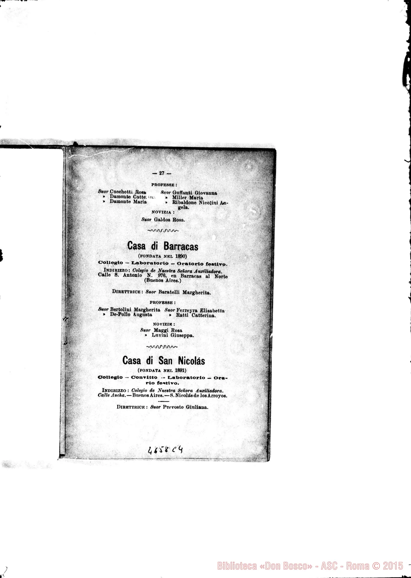 Fotogramma C 4 — America - Appaiono: Mendoza (Arg.), Ararás (Brasile), Cuyabà (Brasile), S.ta Teresa (Brasile)