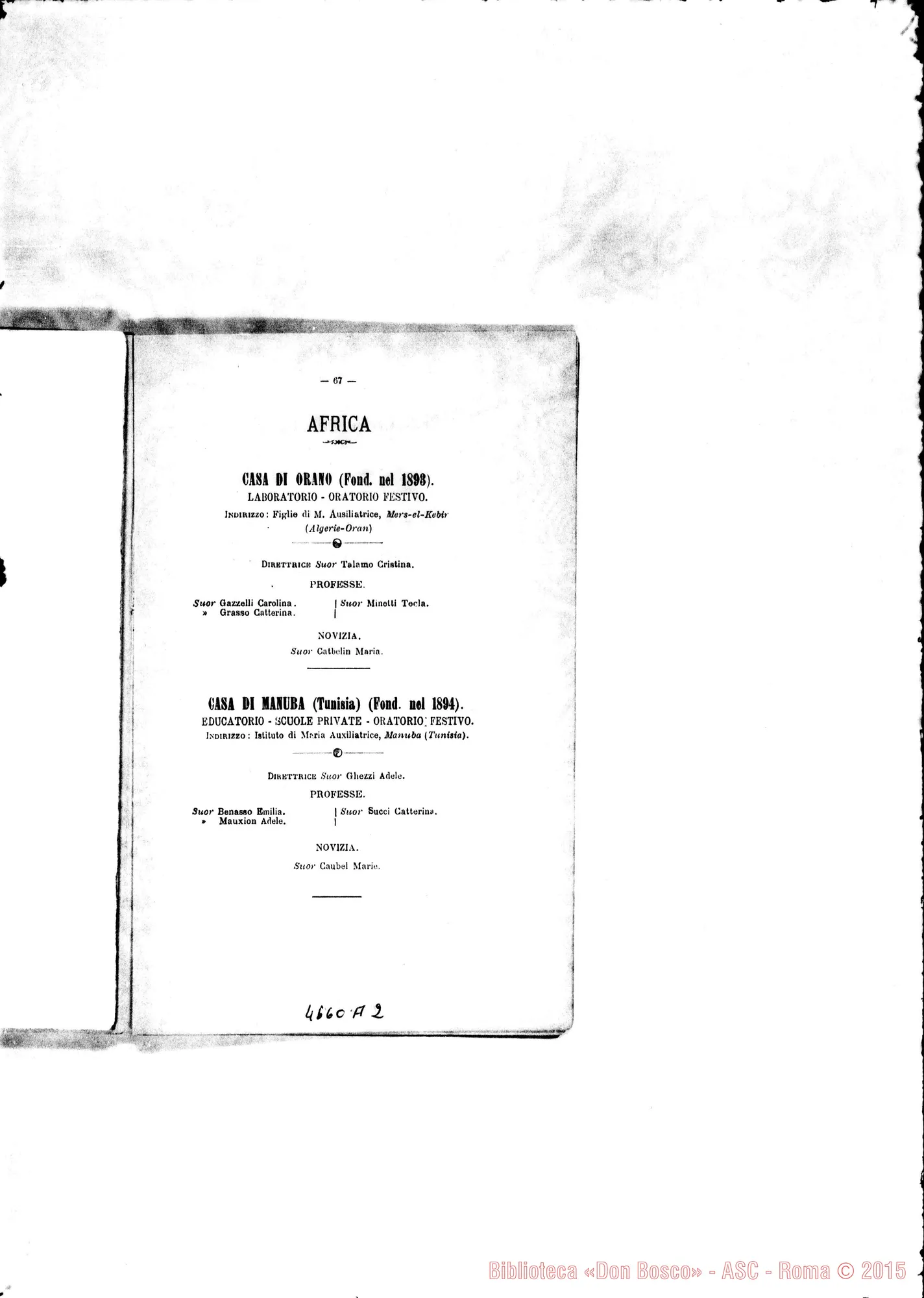 Fotogramma A 2 — 1896 Europa - Appaiono: Nizza Monf. (seconda), Cannobbio (seconda), Lugagnano, Ecija (Spagna) America - Appaiono: Messico, Puebla (Messico)