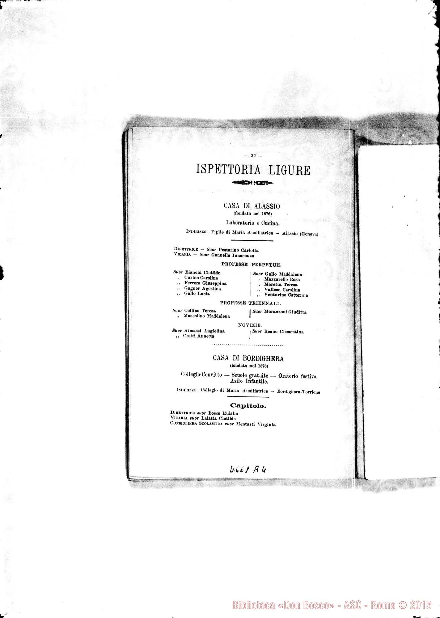 Fotogramma A 4 — 1897 Europa - Appaiono: Alessandria, Arignano, Buttigliera d’Asti, Cannerò, Crusinallo, Falicetto, Intra, Re, Samarate, Toceno, Fezzano, Catania (quarta), Messina, Montpellier (Fr.), Barcellona (Spagna)