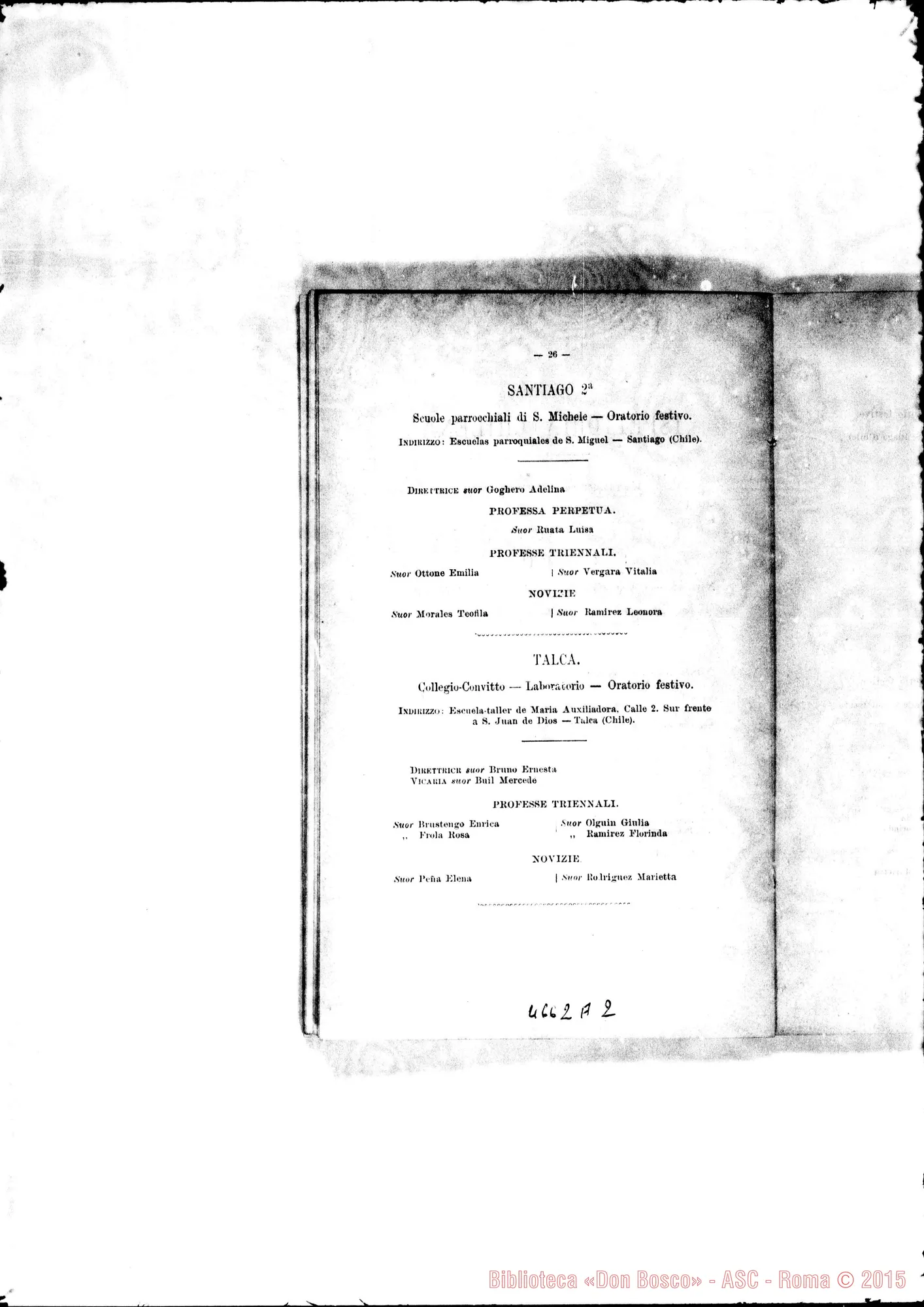 Fotogramma A 2 — America - Appaiono: Buenos A. (seconda) (Arg.), Ouro Prete (Bras.), Ypiranga (Bras.), Lorena (Bras.), Ponte Nova (Bras.), Colorado (Arg.), Lima (Perù) (seconda), Callao (Perú), Bogotá (Colombia), San Martin (Colombia)