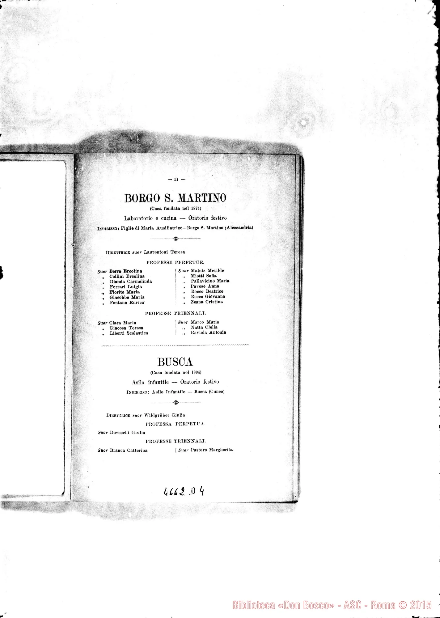 Fotogramma D 4 — 1898 Europa - Appaiono: Cavaglio, Diano d’Alba, Giaveno (seconda), Mornese, S. Marzano, Tirano, Trofarello, Berceto, Campione, Conegliano, Etagnac (Fr.), Jerez de la Frontera (Spag.) - Spariscono: Sparone, Patronato dell’infanzia