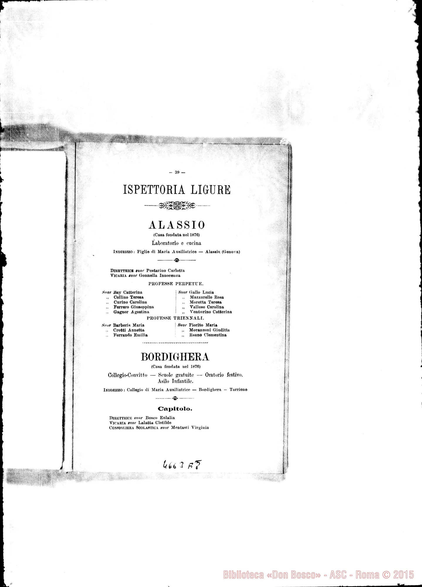 Fotogramma A 8 — 1898 Europa - Appaiono: Cavaglio, Diano d’Alba, Giaveno (seconda), Mornese, S. Marzano, Tirano, Trofarello, Berceto, Campione, Conegliano, Etagnac (Fr.), Jerez de la Frontera (Spag.) - Spariscono: Sparone, Patronato dell’infanzia