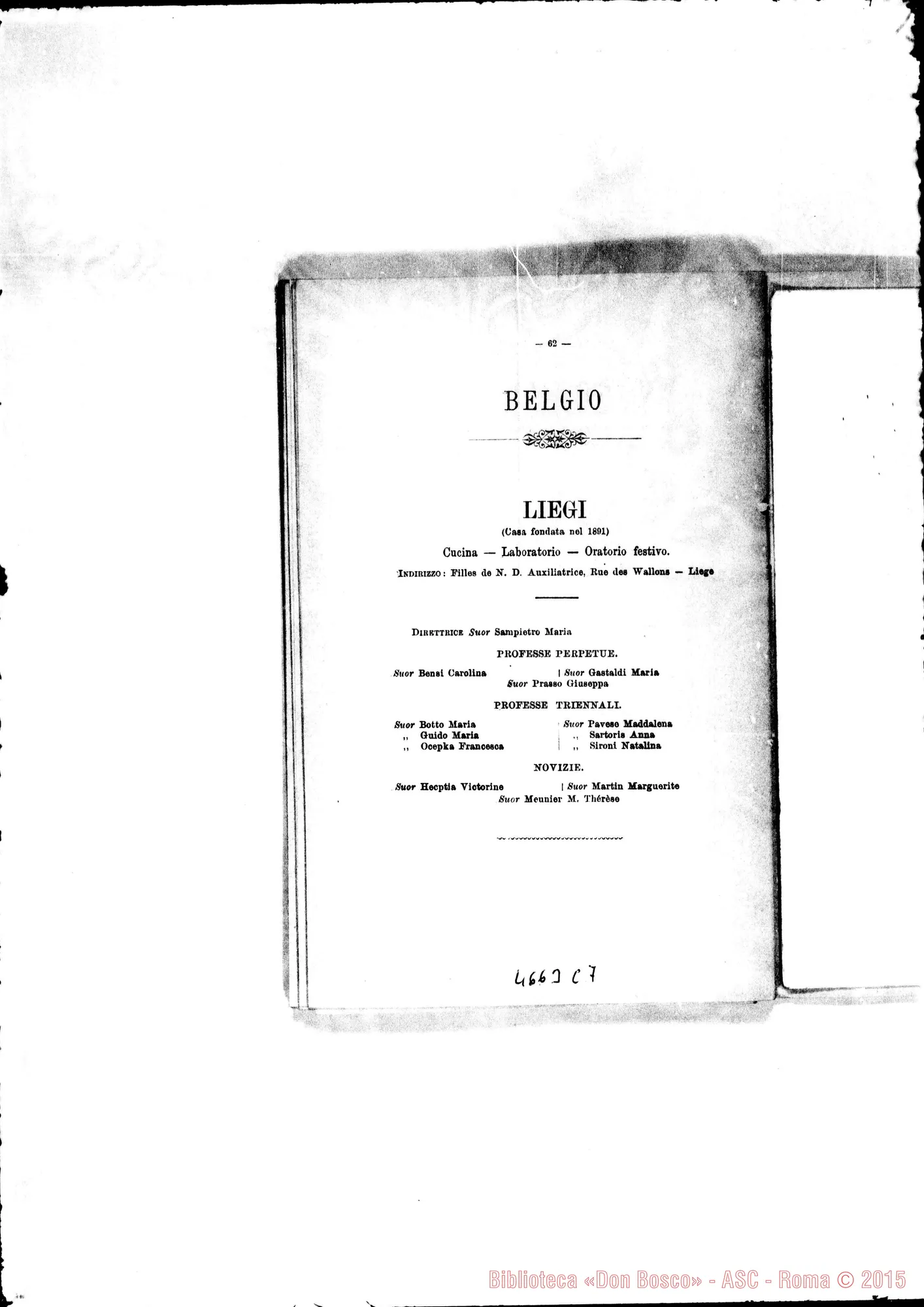 Fotogramma C 7 — 1898 Europa - Appaiono: Cavaglio, Diano d’Alba, Giaveno (seconda), Mornese, S. Marzano, Tirano, Trofarello, Berceto, Campione, Conegliano, Etagnac (Fr.), Jerez de la Frontera (Spag.) - Spariscono: Sparone, Patronato dell’infanzia