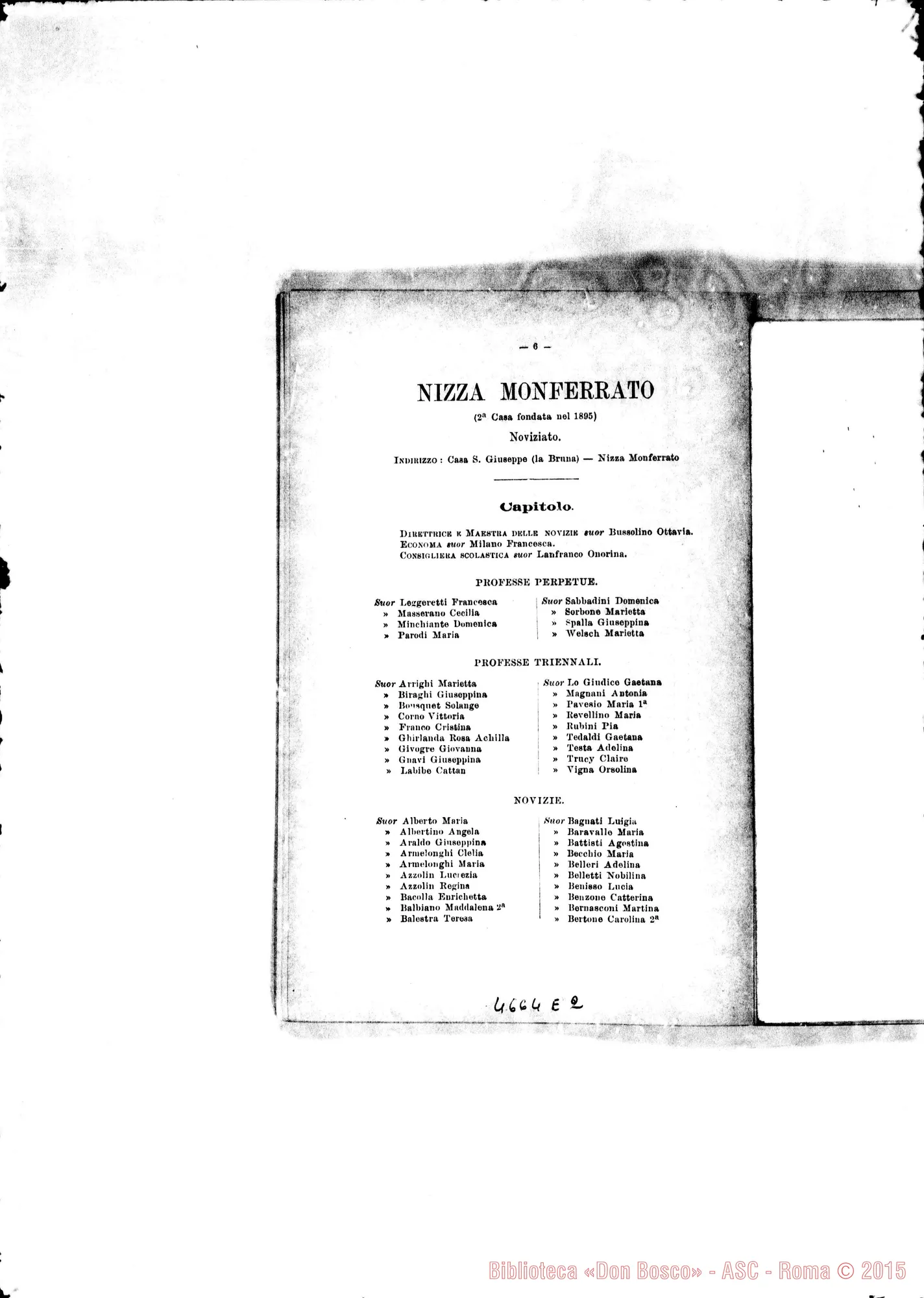 Fotogramma E 2 — 1899 Europa - Appaiono: Tor.-Martinetto, Cassolnovo (seconda). Isola d’Asti, Perosa, S. Salvatore (due), Arquata, Civitavecchia, Genazzano, St. Denis (Fr.), Muri (Svizzera), Eckmiil (Afr.), Porto Farin (Afr.) - Spariscono: Catania (seconda)