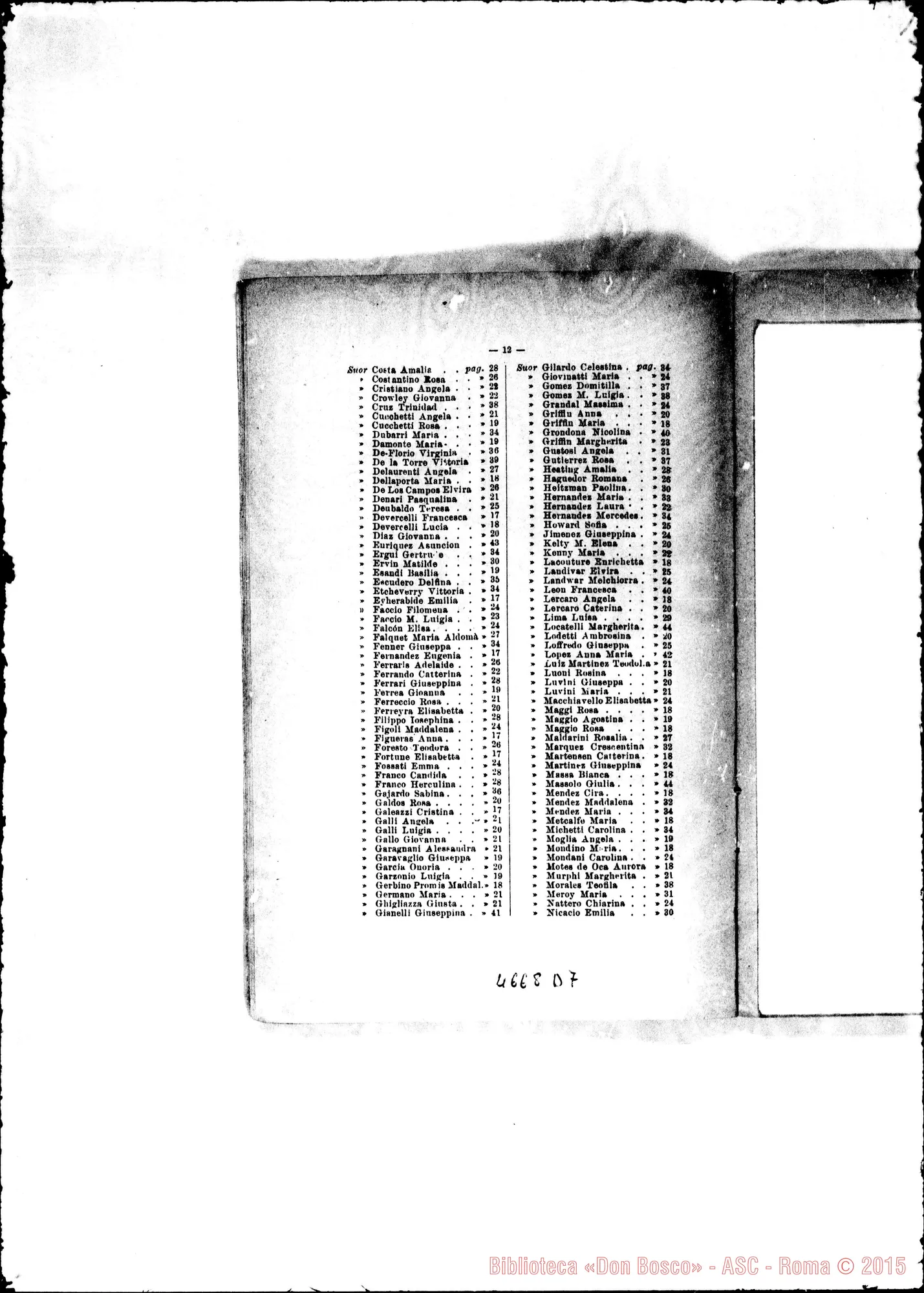Fotogramma D 7 — America - Appaiono: Asunción (Paraguay), Guaratinguetà (seconda) (Bras.), Iquique (Chile) - Spariscono: Puntarenas-seconda