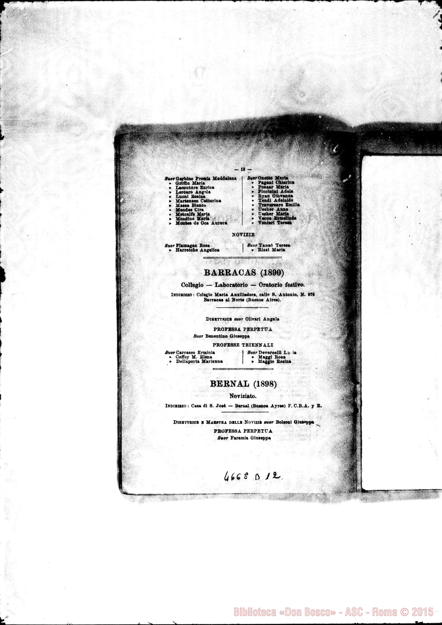 Fotogramma D 12 — America - Appaiono: Asunción (Paraguay), Guaratinguetà (seconda) (Bras.), Iquique (Chile) - Spariscono: Puntarenas-seconda