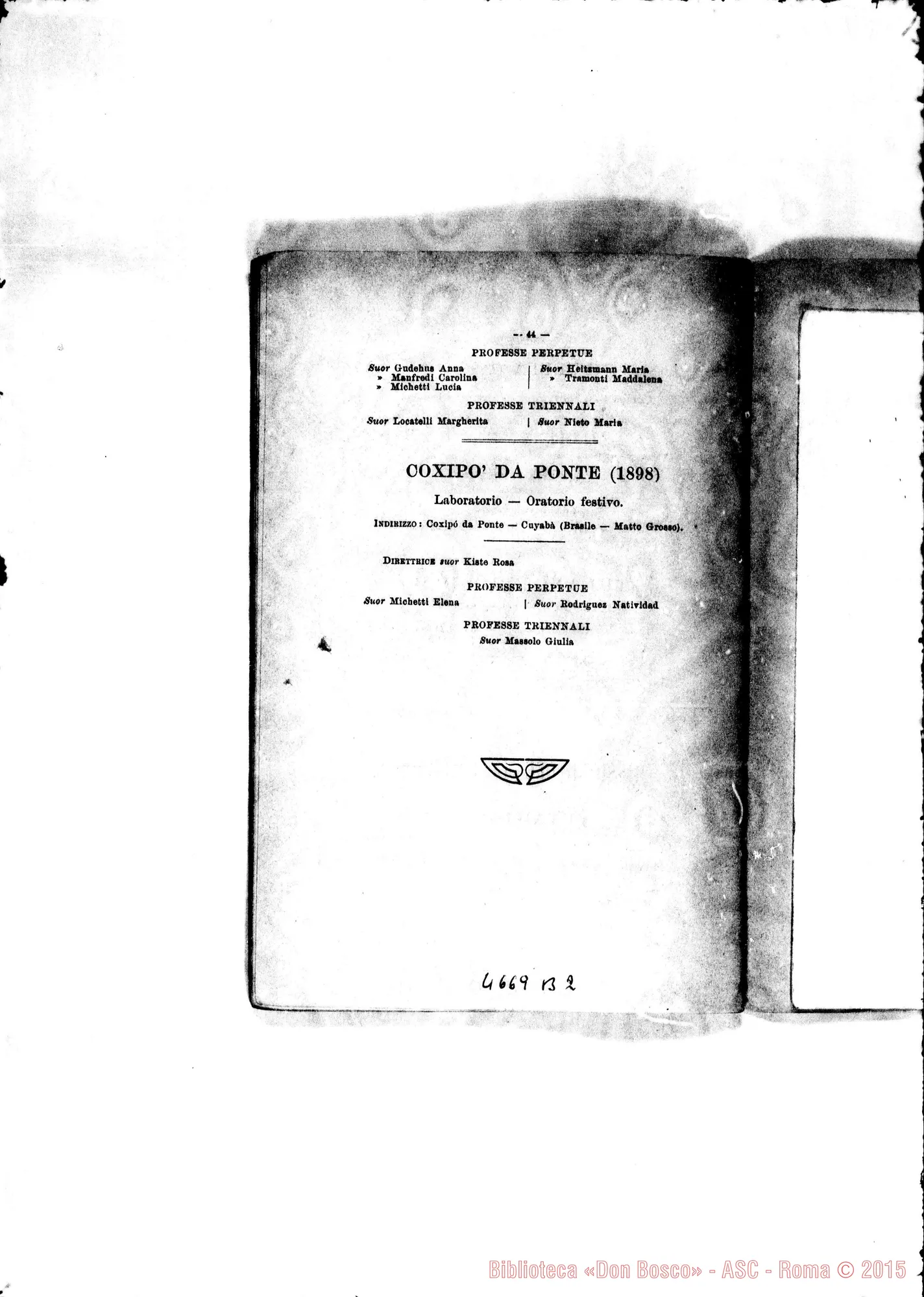 Fotogramma B 2 — America - Appaiono: Asunción (Paraguay), Guaratinguetà (seconda) (Bras.), Iquique (Chile) - Spariscono: Puntarenas-seconda