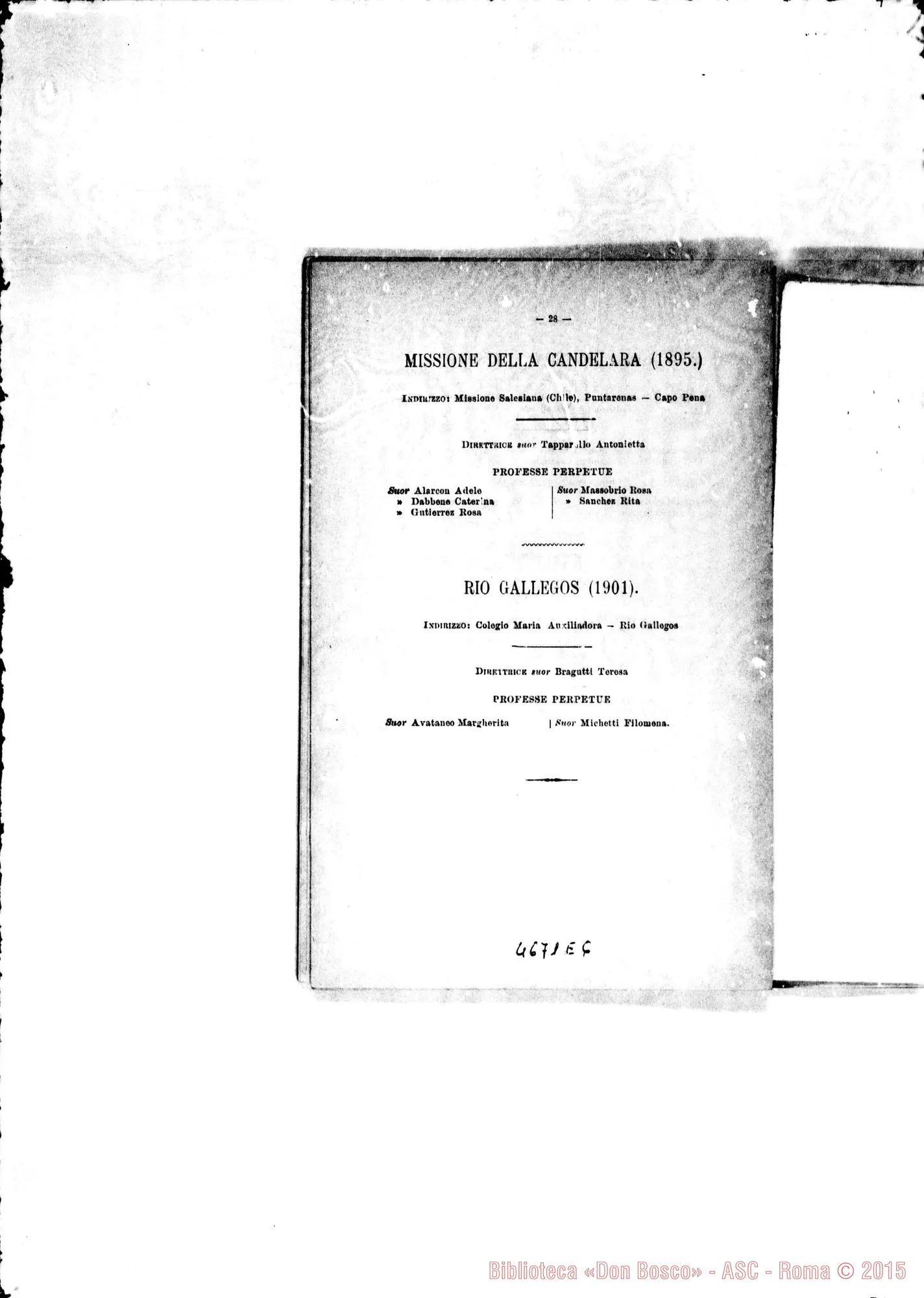 Fotogramma E 6 — America - Appaiono: Palermo (Arg.), General Acha (Arg.), Rio Gallegos (Chile), Morelia (Messico) - Spariscono: Tulancingo Hidalgo