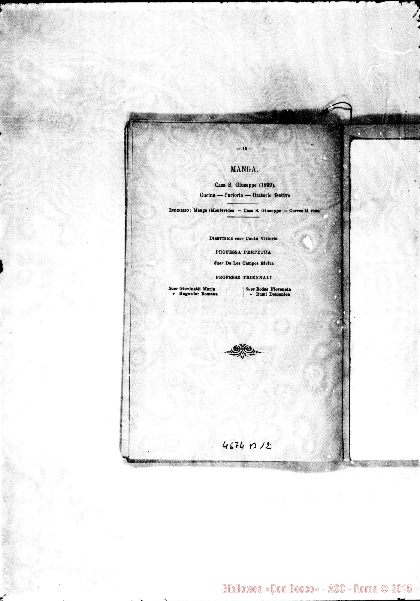 Fotogramma B 12 — America - Appaiono: Maldonado (Arg.), Colonia Matto Grosso (Bras.), Bosa (Colombia), Lima-Breña (Perú), Morelia (seconda) (Messico) - Spariscono: Palermo