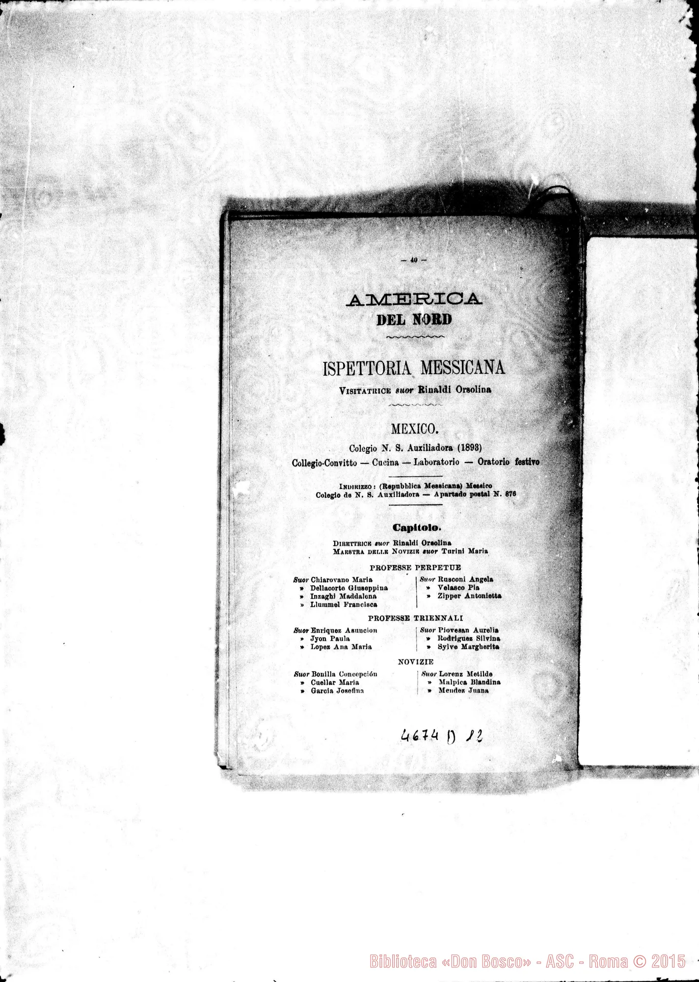 Fotogramma D 12 — America - Appaiono: Maldonado (Arg.), Colonia Matto Grosso (Bras.), Bosa (Colombia), Lima-Breña (Perú), Morelia (seconda) (Messico) - Spariscono: Palermo