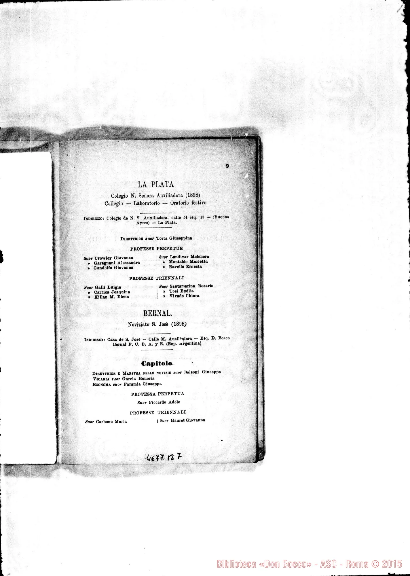 Fotogramma B 7 — America - Appaiono: Rodeo del Medio (Arg.), Lorena (seconda) (Bras.), Colonia S. C. de Jesús (Bras.), S. Salvador, Gualaquiza (Ecuador)
