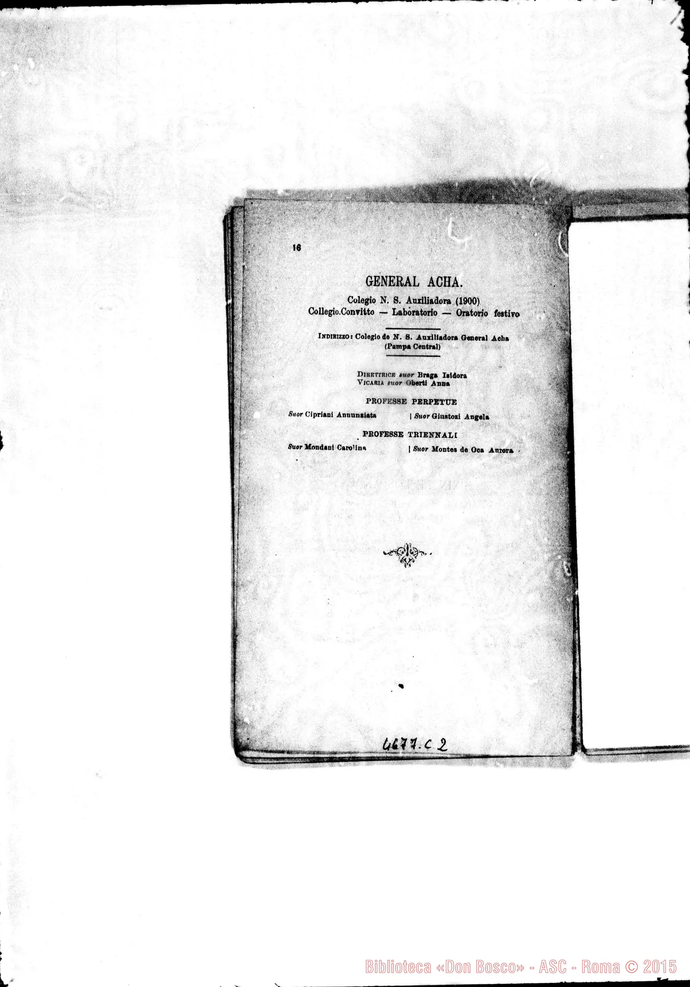 Fotogramma C 2 — America - Appaiono: Rodeo del Medio (Arg.), Lorena (seconda) (Bras.), Colonia S. C. de Jesús (Bras.), S. Salvador, Gualaquiza (Ecuador)