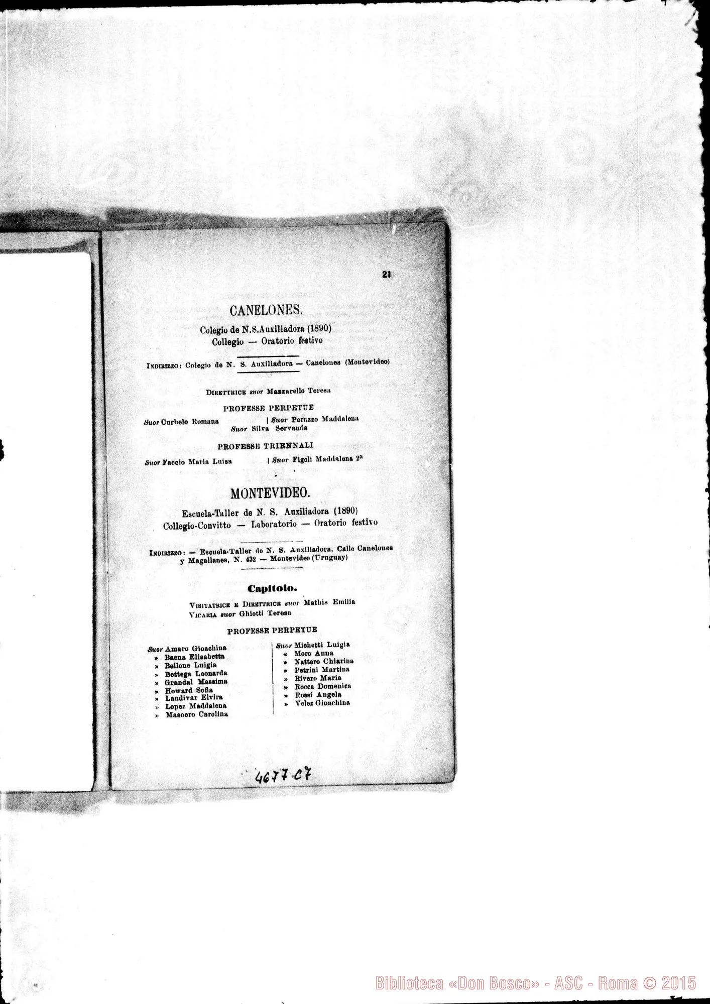 Fotogramma C 7 — America - Appaiono: Rodeo del Medio (Arg.), Lorena (seconda) (Bras.), Colonia S. C. de Jesús (Bras.), S. Salvador, Gualaquiza (Ecuador)