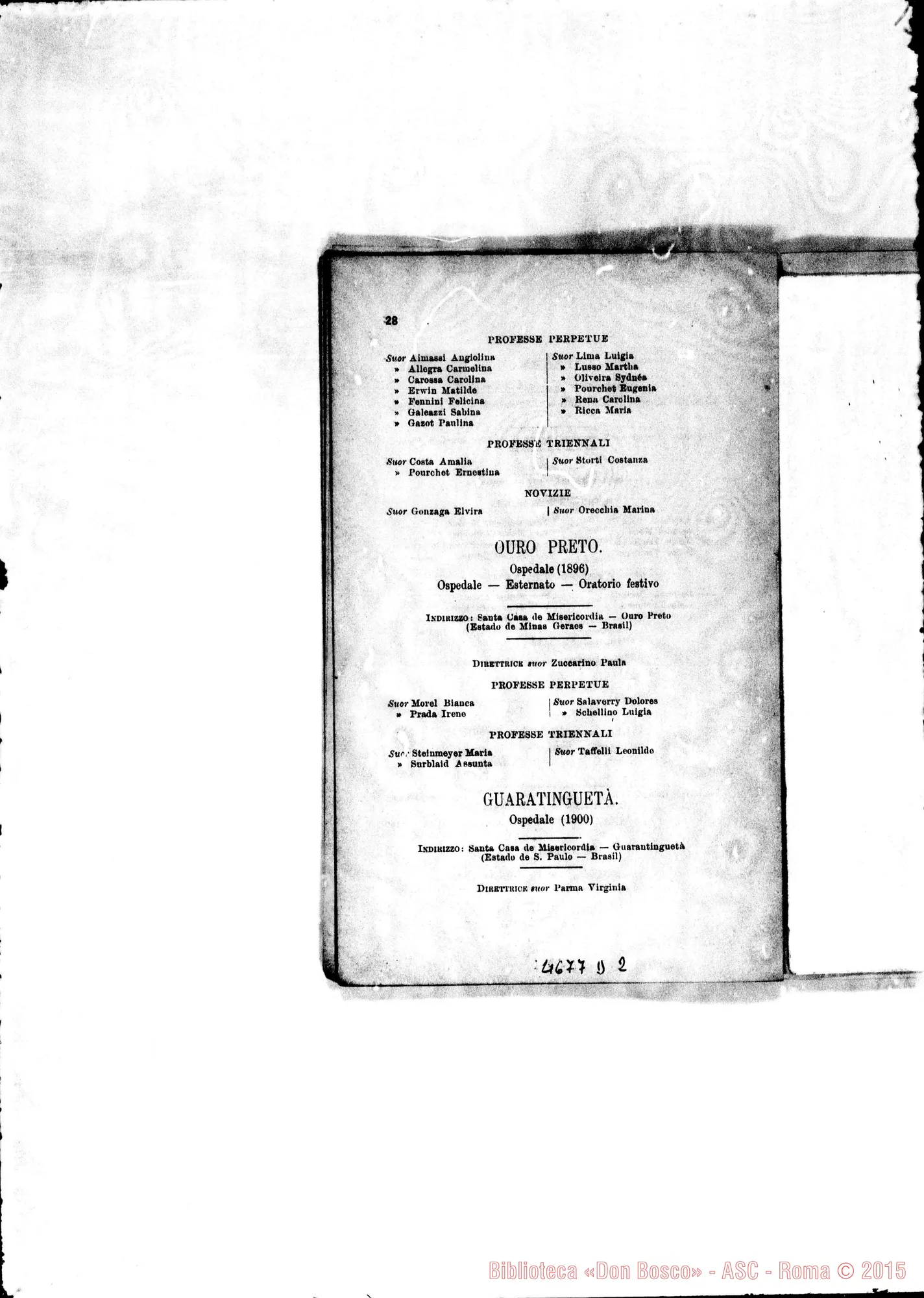 Fotogramma D 2 — America - Appaiono: Rodeo del Medio (Arg.), Lorena (seconda) (Bras.), Colonia S. C. de Jesús (Bras.), S. Salvador, Gualaquiza (Ecuador)