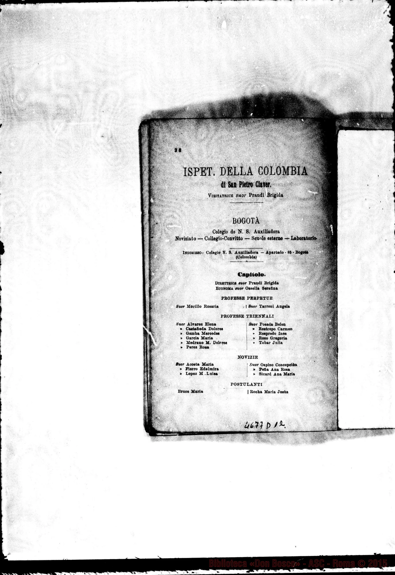 Fotogramma D 12 — America - Appaiono: Rodeo del Medio (Arg.), Lorena (seconda) (Bras.), Colonia S. C. de Jesús (Bras.), S. Salvador, Gualaquiza (Ecuador)