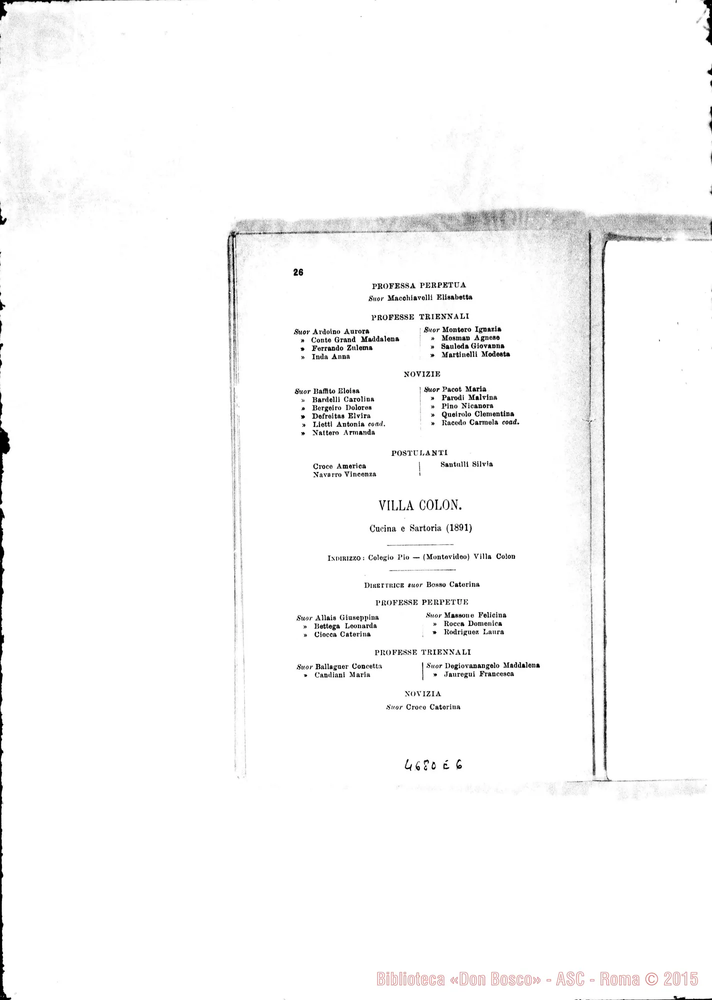 Fotogramma E 6 — America - Appaiono: Brinkmann (Arg.), Rio S. Cruz (Chile), Villa Concepción (Paraguay), Cachoeira do Campo (Bras.), Ponte Nova (seconda) (Bras.), Cuenca (Ecuador), Messico (seconda), Puebla (seconda) (Messico)