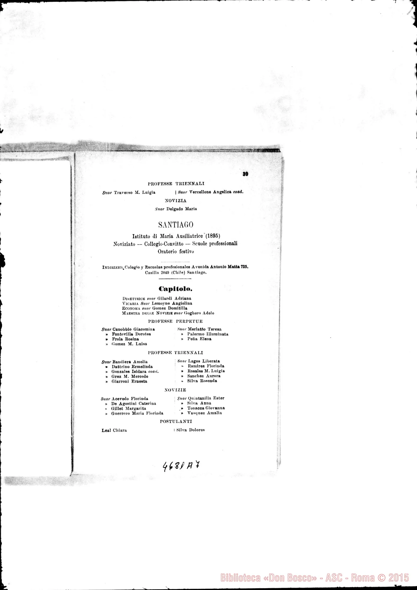 Fotogramma A 7 — America - Appaiono: Brinkmann (Arg.), Rio S. Cruz (Chile), Villa Concepción (Paraguay), Cachoeira do Campo (Bras.), Ponte Nova (seconda) (Bras.), Cuenca (Ecuador), Messico (seconda), Puebla (seconda) (Messico)