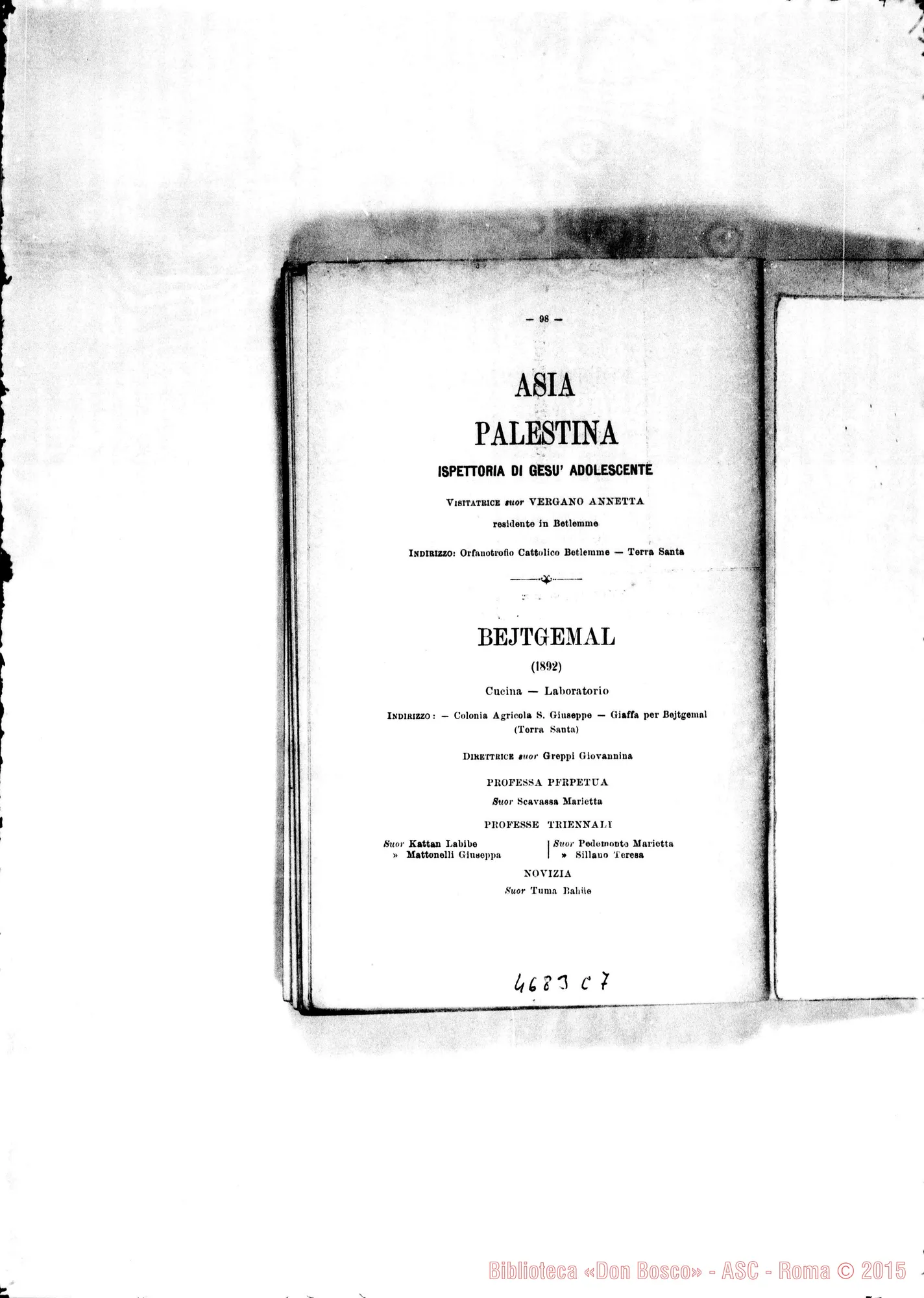 Fotogramma C 7 — 1905 Europa - Appaiono: Viarigi, Retorbido, Brisighella, Livorno (seconda), Angera, Ottobiano, Roma-S. Famiglia, Tournai (Belgio), Salamanca (Spagna) - Spariscono: Muri, Olgiate Olona