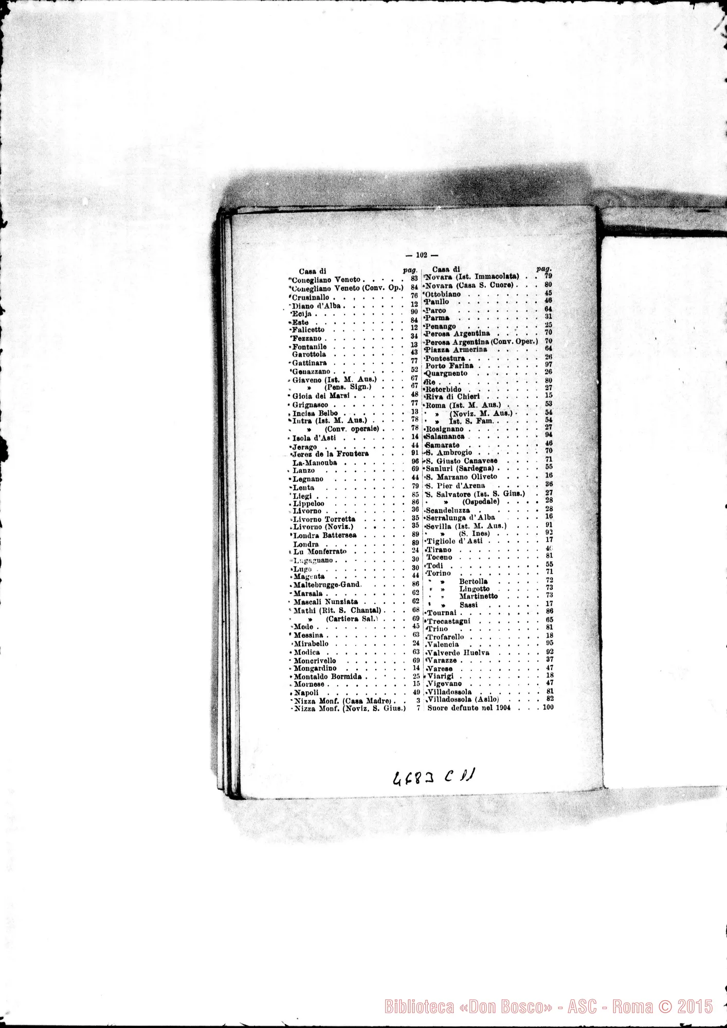 Fotogramma C 11 — 1905 Europa - Appaiono: Viarigi, Retorbido, Brisighella, Livorno (seconda), Angera, Ottobiano, Roma-S. Famiglia, Tournai (Belgio), Salamanca (Spagna) - Spariscono: Muri, Olgiate Olona
