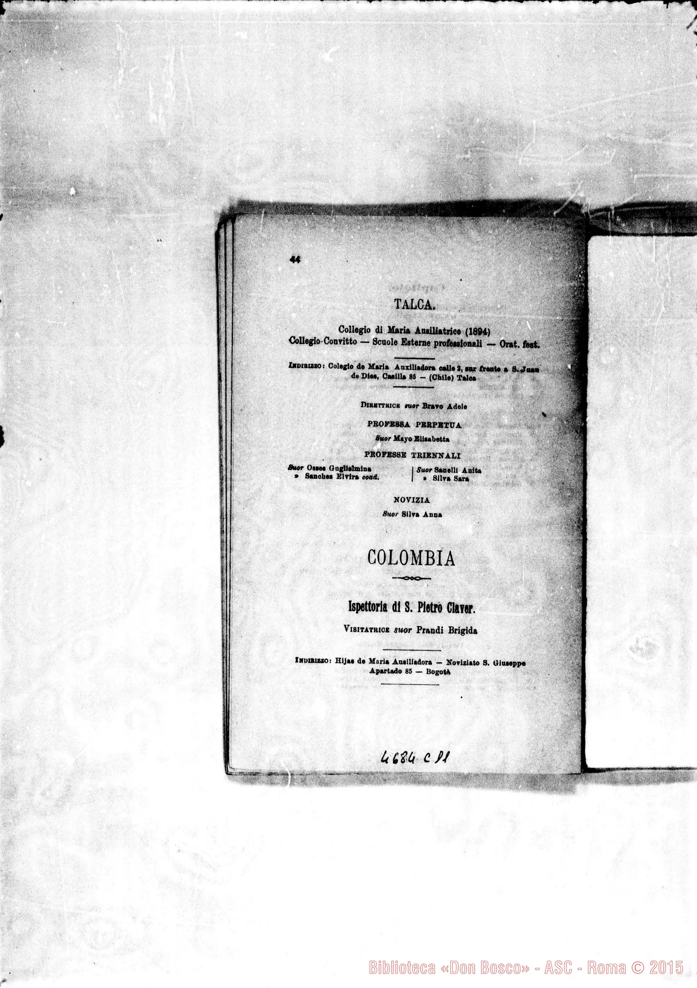 Fotogramma C 11 — America - Appaiono: La Paz (Uruguay), Batataes (Bras.), Corumbá (Bras.), Melipila (Chile), Bogotá (seconda) (Colombia), Serrezuela (Colombia), Soacha (Colombia) - Spariscono: Manga