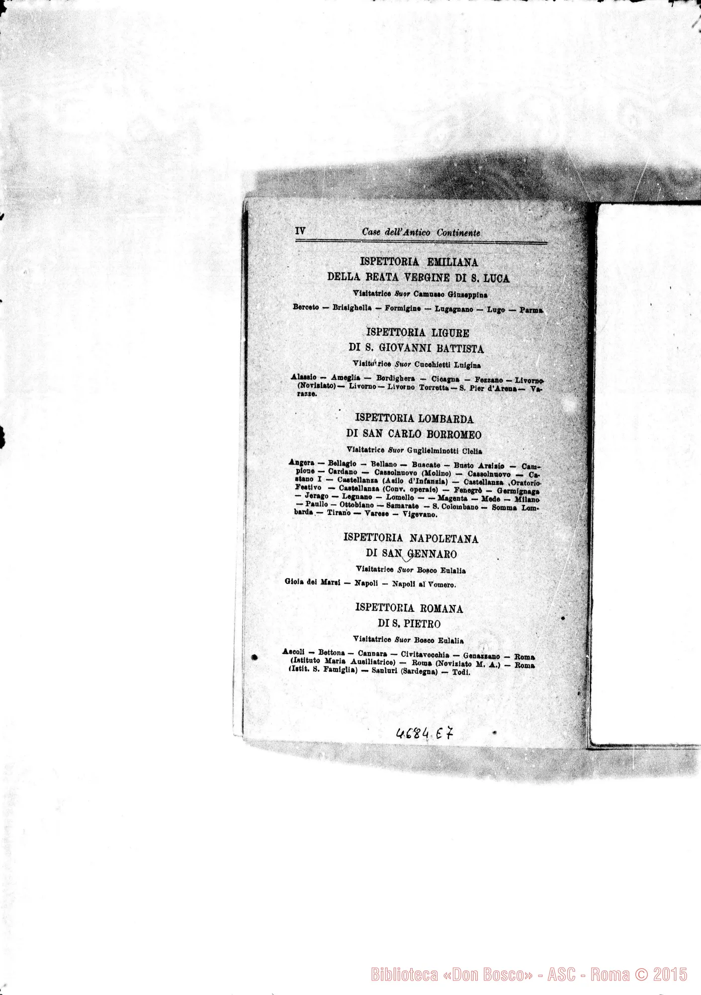 Fotogramma E 7 — 1906 Europa - Appaiono: Formigine, Genova, Busto Arsizio, Fenegró, Germignaga, Lomello, Milano, S. Colombabo al Lambro, Somma Lombardo, Napoli (seconda), Tor.-Sacra Famiglia, Finero, Premosello, Trino (seconda), Fambourough (Inghilterra), Sarrià (seconda) (Spagna), Gerusalemme (Palest.) - Spariscono: Cannerò, Garottola, Toceno, Londra