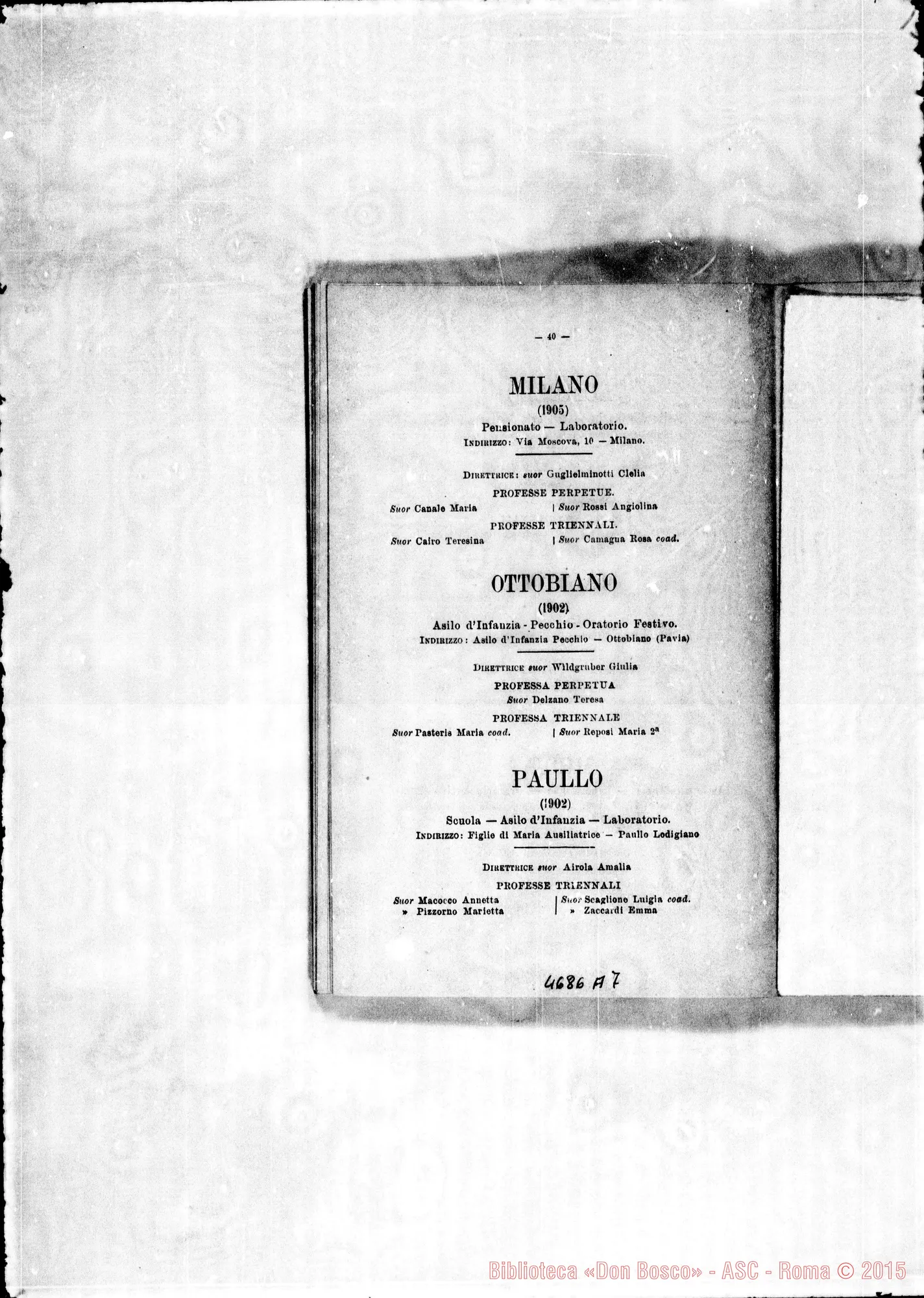 Fotogramma A 7 — 1906 Europa - Appaiono: Formigine, Genova, Busto Arsizio, Fenegró, Germignaga, Lomello, Milano, S. Colombabo al Lambro, Somma Lombardo, Napoli (seconda), Tor.-Sacra Famiglia, Finero, Premosello, Trino (seconda), Fambourough (Inghilterra), Sarrià (seconda) (Spagna), Gerusalemme (Palest.) - Spariscono: Cannerò, Garottola, Toceno, Londra