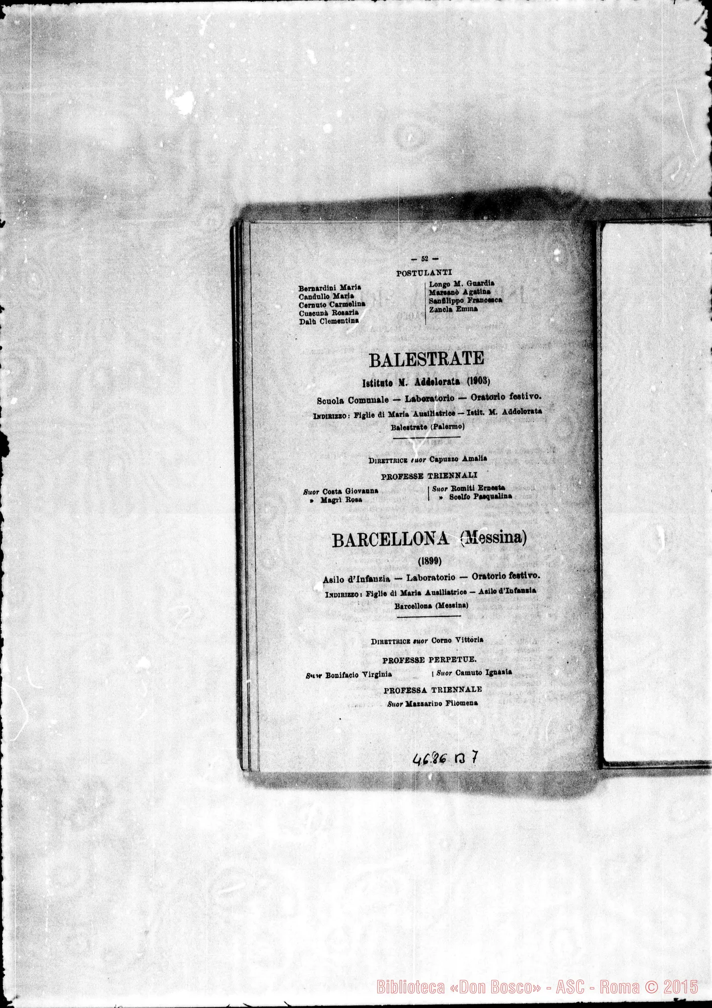 Fotogramma B 7 — 1906 Europa - Appaiono: Formigine, Genova, Busto Arsizio, Fenegró, Germignaga, Lomello, Milano, S. Colombabo al Lambro, Somma Lombardo, Napoli (seconda), Tor.-Sacra Famiglia, Finero, Premosello, Trino (seconda), Fambourough (Inghilterra), Sarrià (seconda) (Spagna), Gerusalemme (Palest.) - Spariscono: Cannerò, Garottola, Toceno, Londra