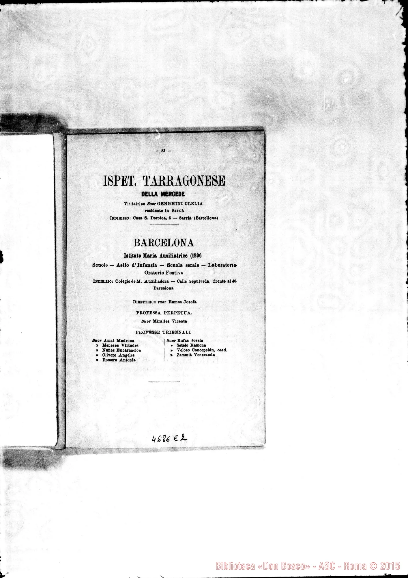 Fotogramma E 2 — 1906 Europa - Appaiono: Formigine, Genova, Busto Arsizio, Fenegró, Germignaga, Lomello, Milano, S. Colombabo al Lambro, Somma Lombardo, Napoli (seconda), Tor.-Sacra Famiglia, Finero, Premosello, Trino (seconda), Fambourough (Inghilterra), Sarrià (seconda) (Spagna), Gerusalemme (Palest.) - Spariscono: Cannerò, Garottola, Toceno, Londra