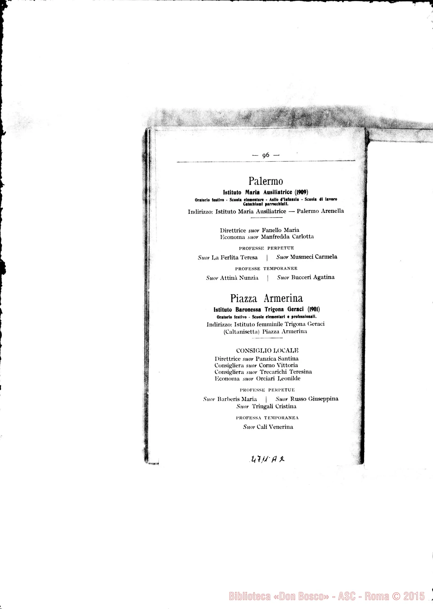 Fotogramma A 2 — 1912 Europa - Appaiono: Agliano, Tortona, Bagnolo, Tor.-Valsalice, Musocco, Padova, Napoli (secónda), Roma-M. Liberatrice, Roma-Addolorata - Spariscono: Busto Arsizio, Cadorago, Parco