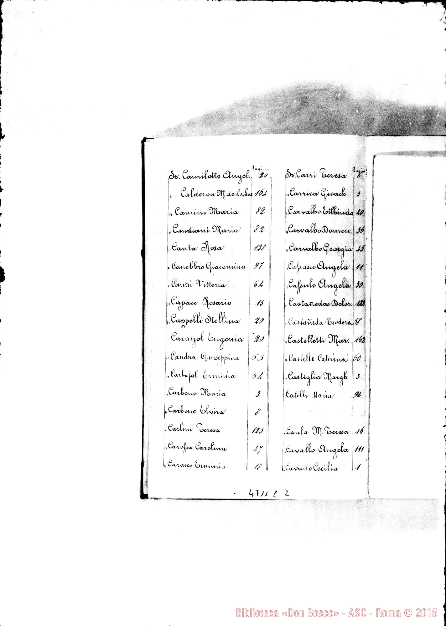 Fotogramma C 2 — America - Appaiono: Avellaneda (Arg.), Trelew (Arg.), Batataes (seconda) (Bras.), Niteroi (seconda) (Bras.), Santa Isabel (Paraguay), Villa Muñoz (Paraguay), Porvenir (Arg.), Port Stanley (Arg.), Sangradoruo (Bras.), Santiago (terza E quarta) (Chile), Bogotá (Colombia), Chía (Colombia), Guadalupe (Colombia), Guatavita (Colombia), La Ceja (Colombia), Guayaquil (Ecuador), Sig-Sig (Ecuador), Chalchuapa (S. Salvador), Granada (S. Salvador), Tegucigalpa (S. Salvador), Colima (Messico), Montemorelos (Messico), Paterson (Stati Uniti) - Spariscono: Atahualpa, Fortín Mercedes, Dawson, La Paz, Gualaquiza