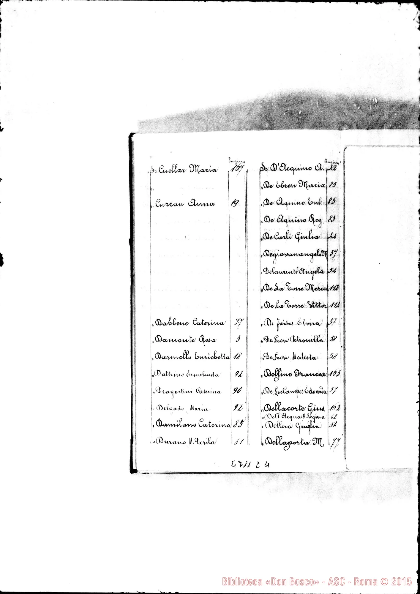 Fotogramma C 4 — America - Appaiono: Avellaneda (Arg.), Trelew (Arg.), Batataes (seconda) (Bras.), Niteroi (seconda) (Bras.), Santa Isabel (Paraguay), Villa Muñoz (Paraguay), Porvenir (Arg.), Port Stanley (Arg.), Sangradoruo (Bras.), Santiago (terza E quarta) (Chile), Bogotá (Colombia), Chía (Colombia), Guadalupe (Colombia), Guatavita (Colombia), La Ceja (Colombia), Guayaquil (Ecuador), Sig-Sig (Ecuador), Chalchuapa (S. Salvador), Granada (S. Salvador), Tegucigalpa (S. Salvador), Colima (Messico), Montemorelos (Messico), Paterson (Stati Uniti) - Spariscono: Atahualpa, Fortín Mercedes, Dawson, La Paz, Gualaquiza