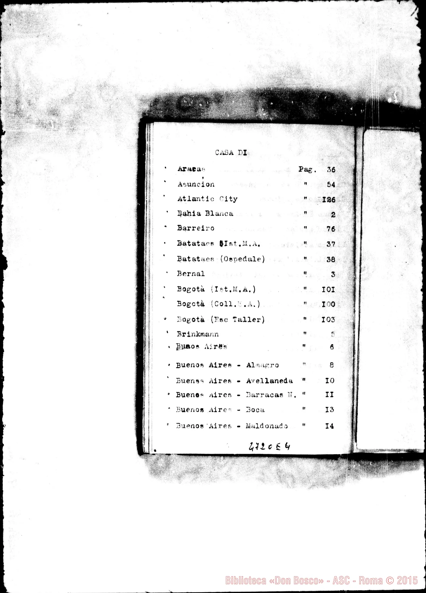 Fotogramma E 4 — America - Appaiono: S. Pauolo (Bras.), Corumbá (seconda) (Bras.), Chunchi (Ecuador), Granada (seconda) (S. Salvador), Atlantic City (Stati Uniti), Messico (seconda), Paterson (seconda) (Stati Uniti) - Spariscono: Puebla (seconda)