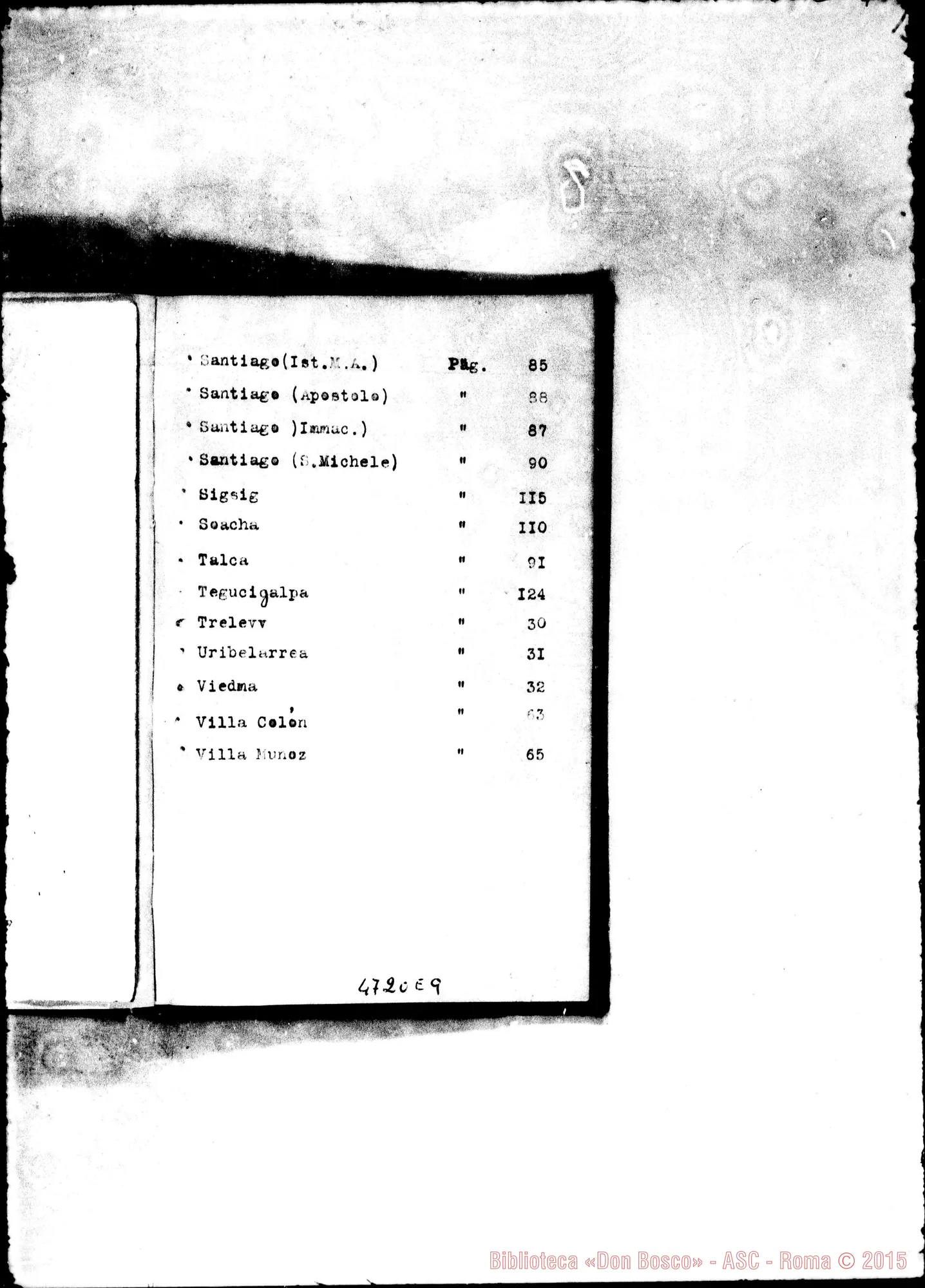 Fotogramma E 9 — America - Appaiono: S. Pauolo (Bras.), Corumbá (seconda) (Bras.), Chunchi (Ecuador), Granada (seconda) (S. Salvador), Atlantic City (Stati Uniti), Messico (seconda), Paterson (seconda) (Stati Uniti) - Spariscono: Puebla (seconda)