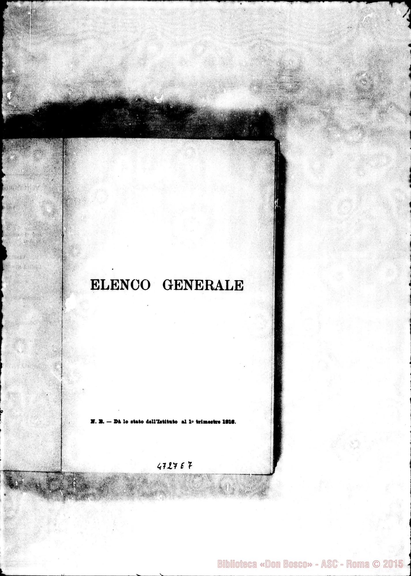 Fotogramma E 7 — 1916 Europa - Appaiono: Genova (terza E quarta), S. Pietro d’Olba, S. Pietro Novello, La Spezia, Varazze (seconda), Cervignasco, Roppolo Castello, Tor.-Regina Margherita, Tor.-Monte Rosa, Verrés, Novara (seconda), Casinalbo, Cimetta, Legnano (seconda), Treviglio, Collesalvetti, Marina di Pisa, Pisa, Guspini, Marano di Napoli, Roma-Gesù Nazareno, Acireale (seconda), Brancaleone, Calatabiano, S. Agata di Militello, Alessandria d’Egitto - Spariscono: Asti (terza), Cassolnovo (terza), Germignana, Gioia dei Marsi, Pesinetto, Sagrado, Scutari (terza), Tor.-Martinetto, Tor.-Valsalice