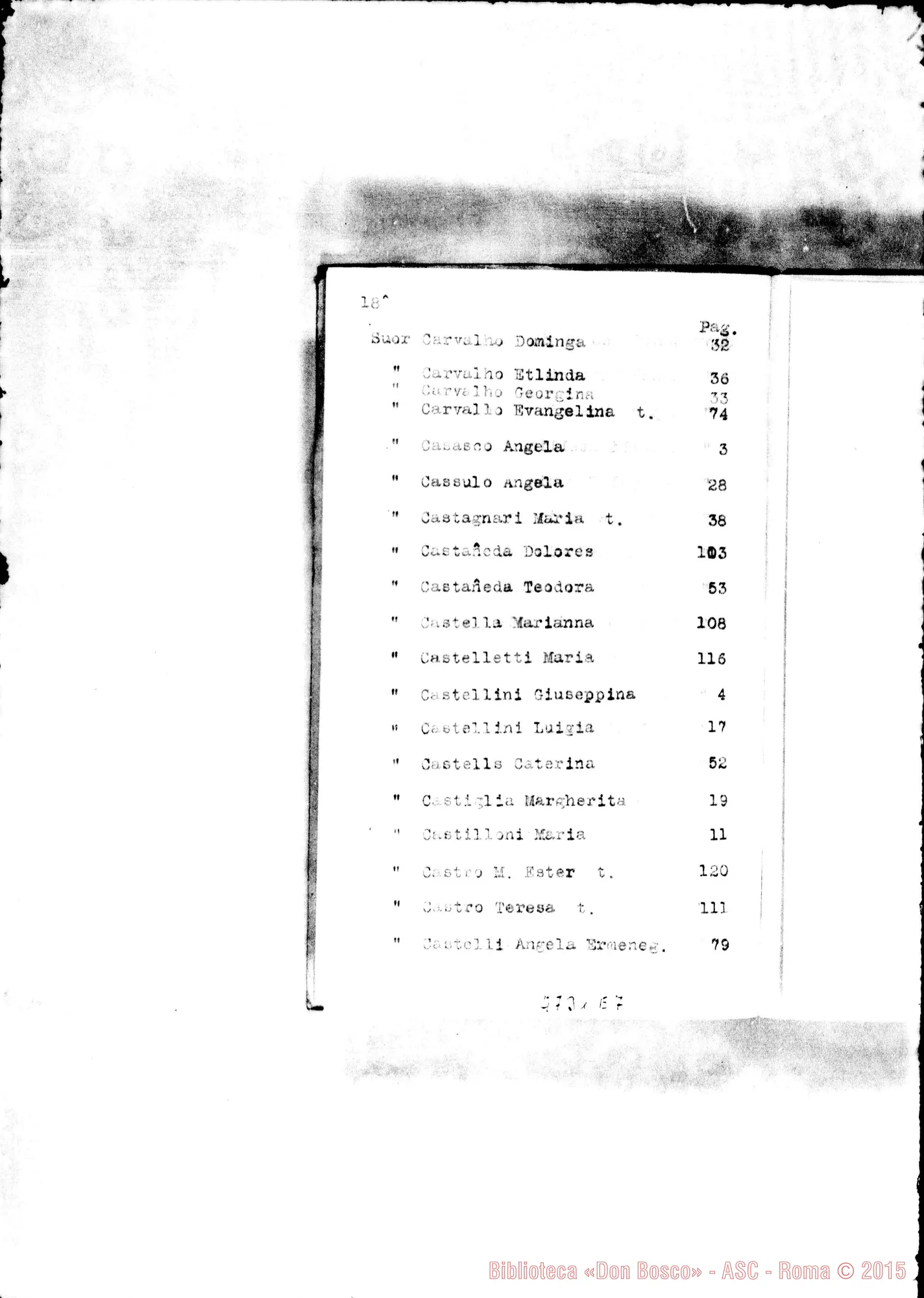 Fotogramma E 7 — America - Appaiono: S.ta Rosa de Toay (Arg.), Guaratingueta (terza) (Bras.), Melo (Uruguay), Curicó (Chile), Linares (Chile), Santiago (quinta) (Chile), Chosica (Perù), S.ta Rosa de Osos (Colombia), S.to Angel (Messico), Niagara Falls (Stati Uniti) - Spariscono: Paterson (seconda)