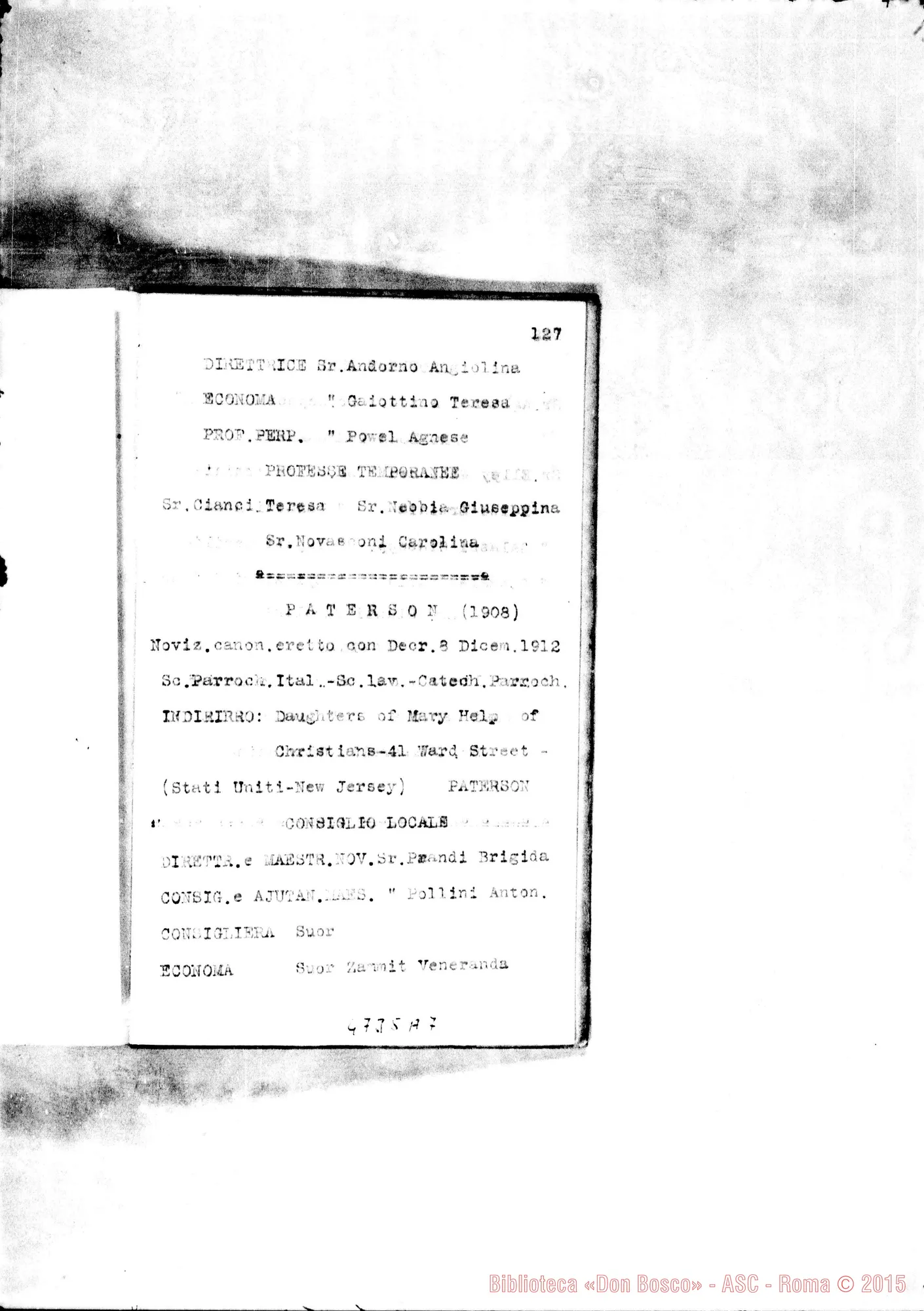 Fotogramma A 7 — America - Appaiono: S.ta Rosa de Toay (Arg.), Guaratingueta (terza) (Bras.), Melo (Uruguay), Curicó (Chile), Linares (Chile), Santiago (quinta) (Chile), Chosica (Perù), S.ta Rosa de Osos (Colombia), S.to Angel (Messico), Niagara Falls (Stati Uniti) - Spariscono: Paterson (seconda)