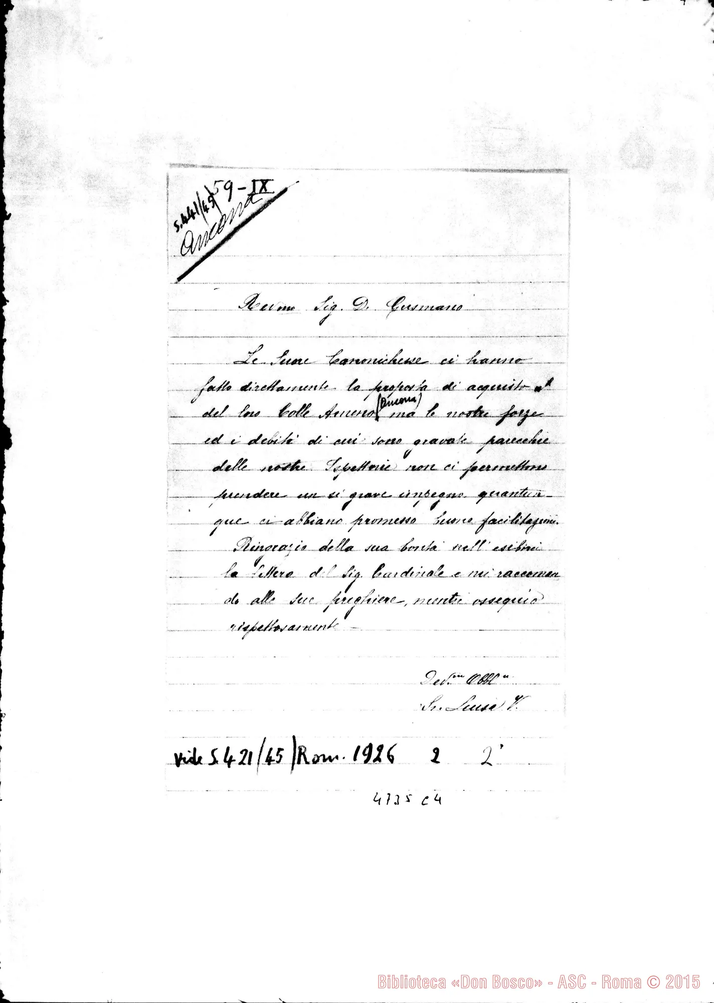 Fotogramma C 4 — Vaschetti Suor Luisa-Don Gusmano. Senza data