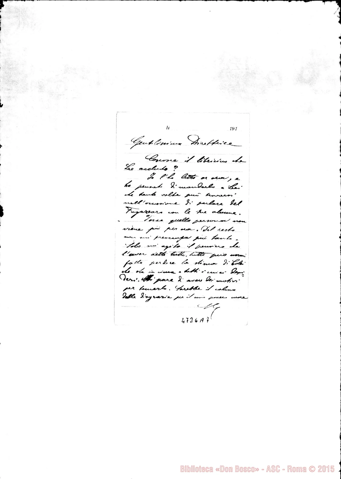 Fotogramma A 7 — Talvacchia Stefano, sac.-Direttrice. Ascoli P., s.d.
